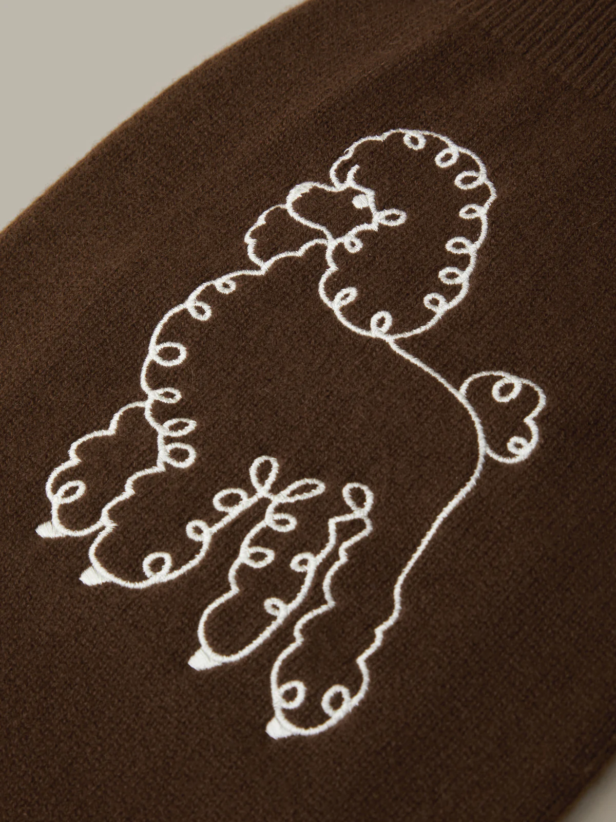 100% Cashmere Poodle Dog Sweater - Image 4