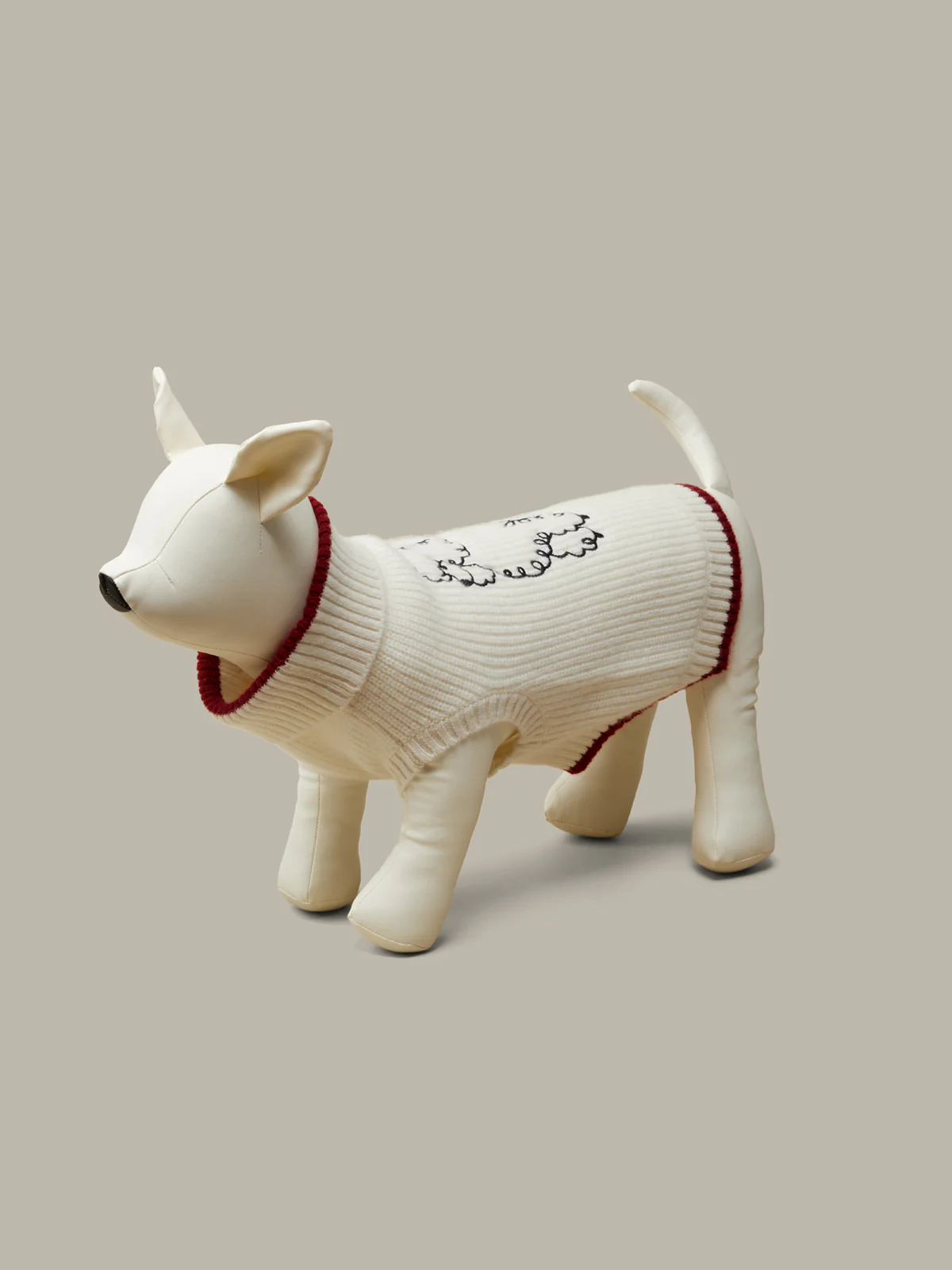 100% Cashmere Poodle Dog Sweater - Image 2