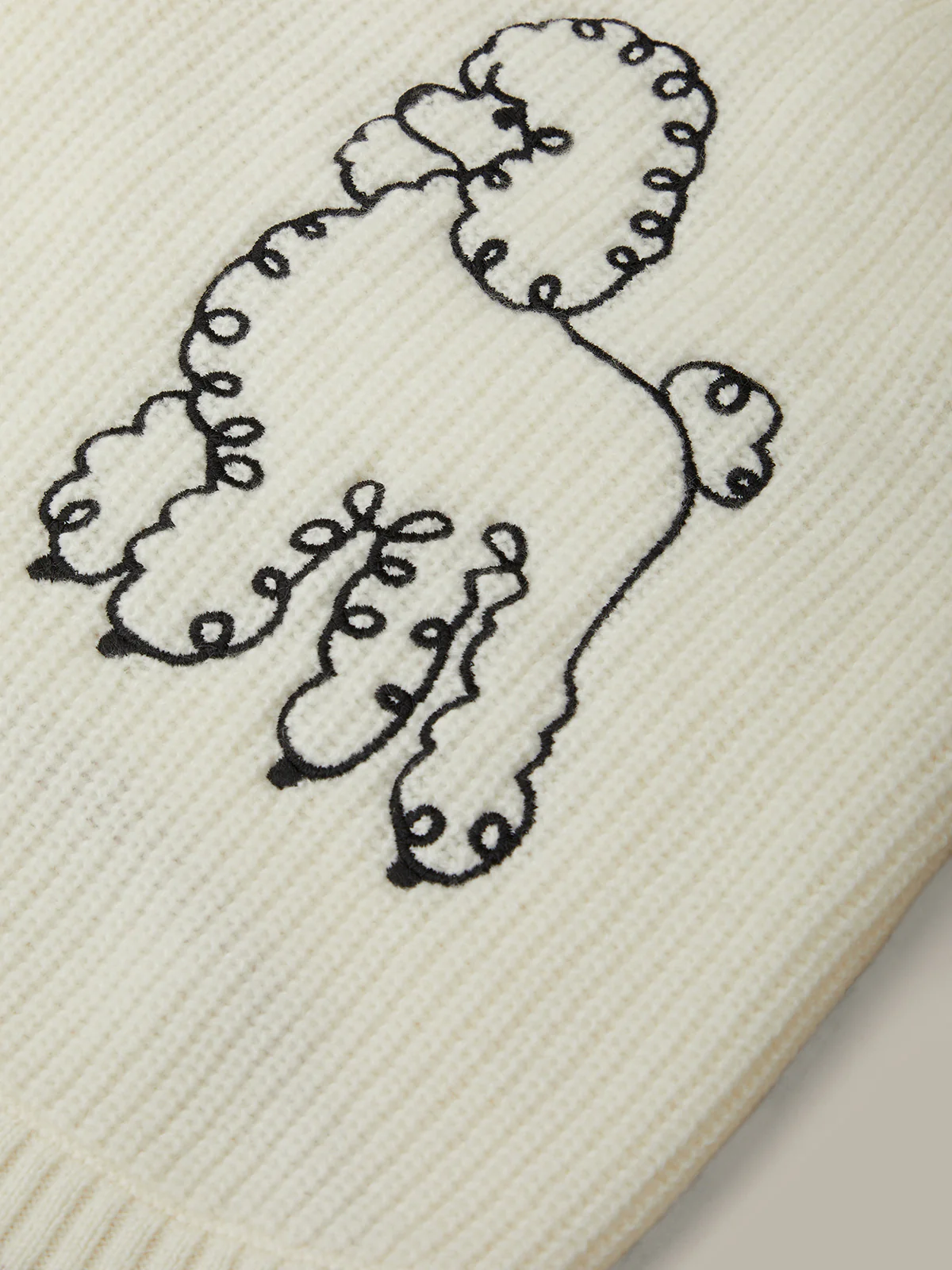 100% Cashmere Poodle Dog Sweater - Image 4