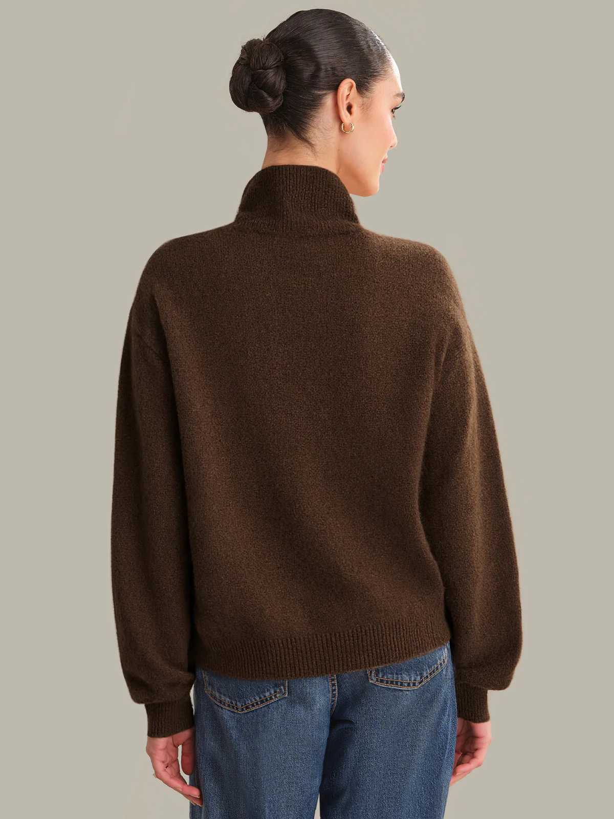 Callie: 100% Cashmere Poodle Turtleneck - Image 3