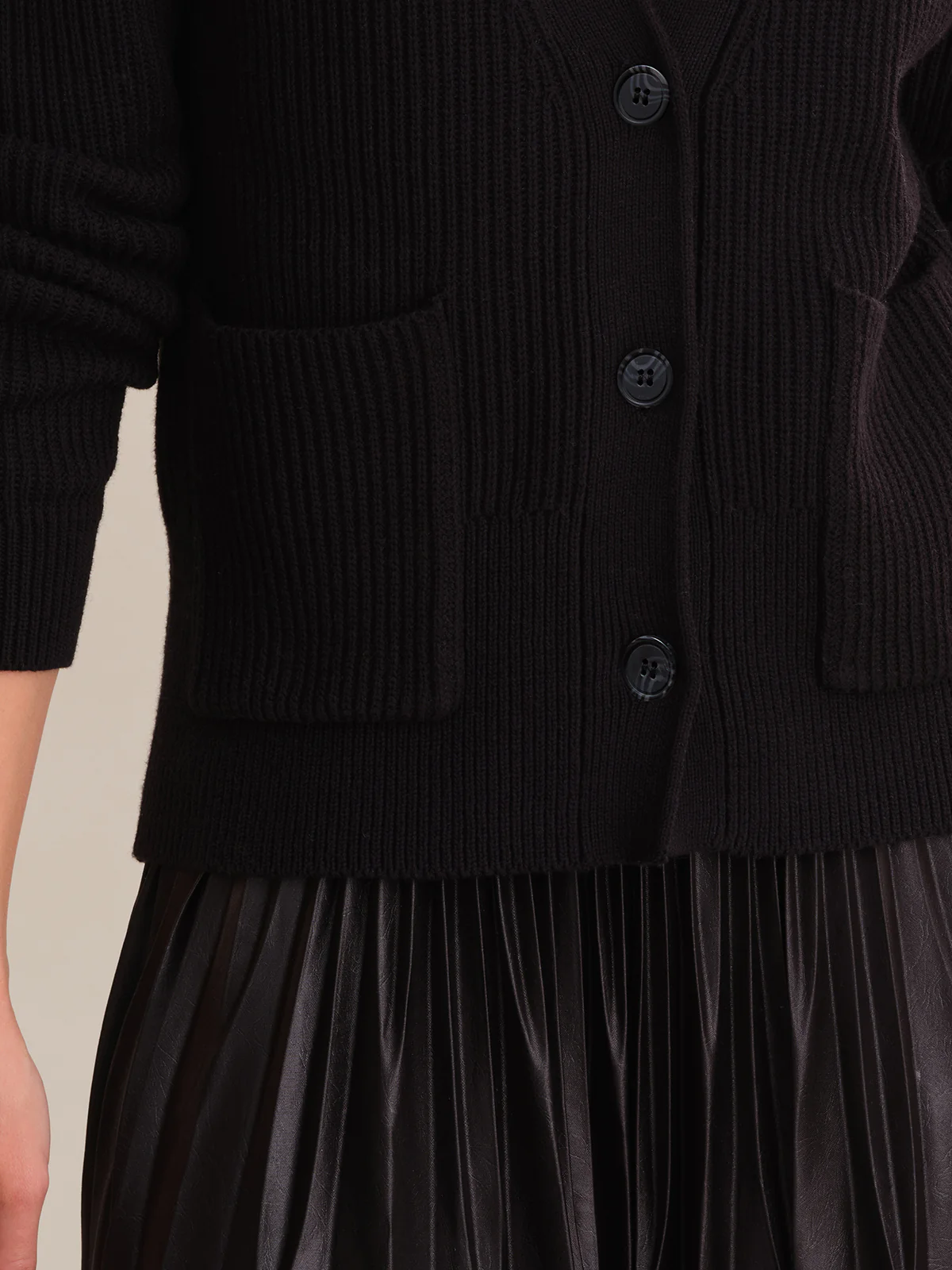 Abigail: V-Neck Cotton Cardigan - Image 4