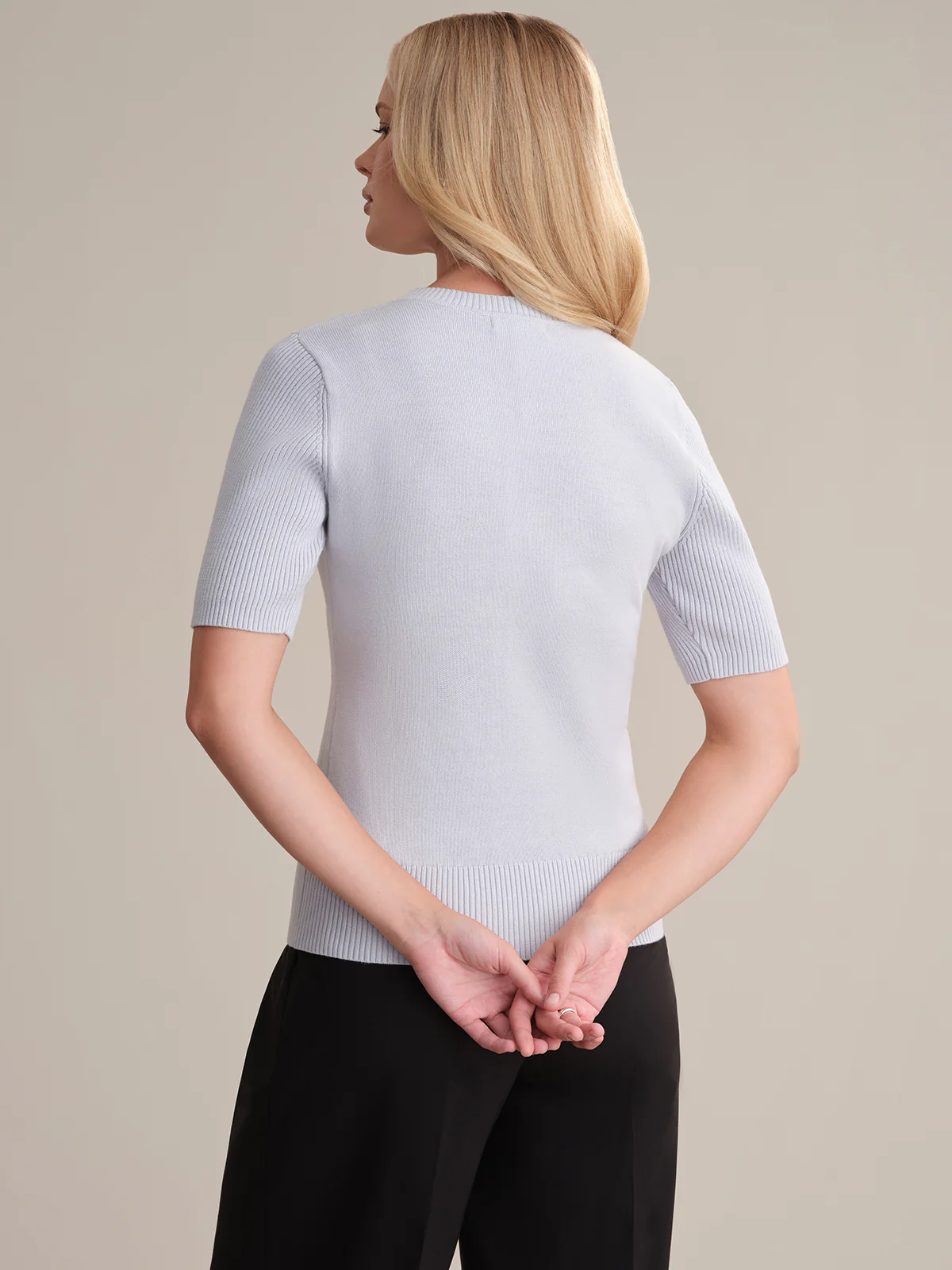 Adina: Short Sleeve Cotton Sweater - Image 3