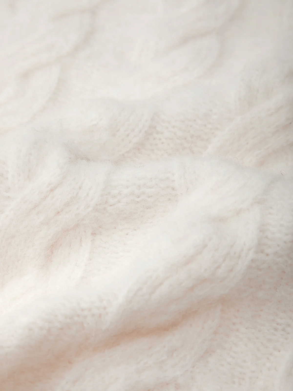Pearl: Alpaca Cable Knit Turtleneck Sweater - Image 7