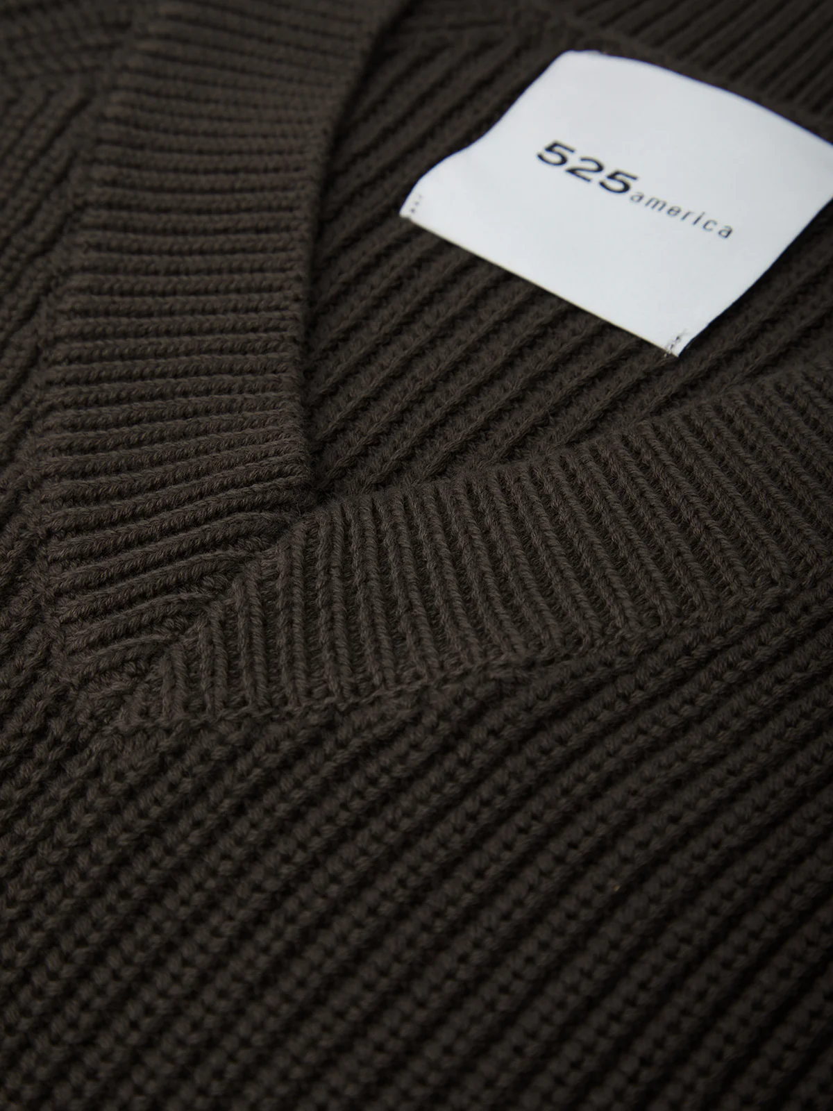 Amara: V-Neck Shaker Stitch Cotton Sweater - Image 4