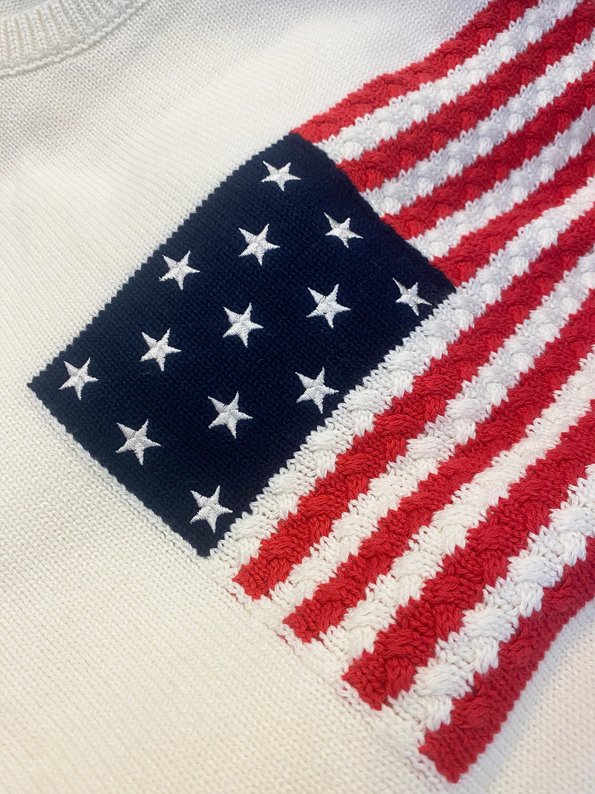 America: Crewneck Cotton Sweater - Image 4