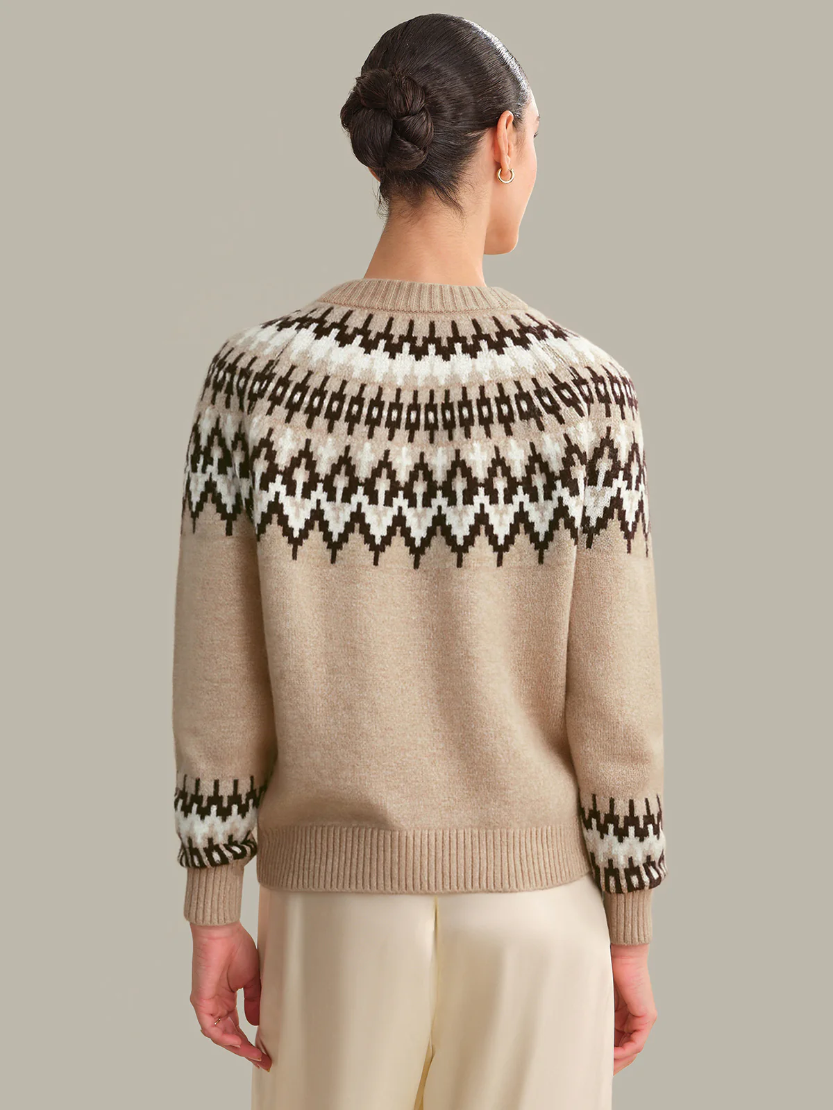Anastasia: 100% Cashmere Fair Isle Sweater - Image 3
