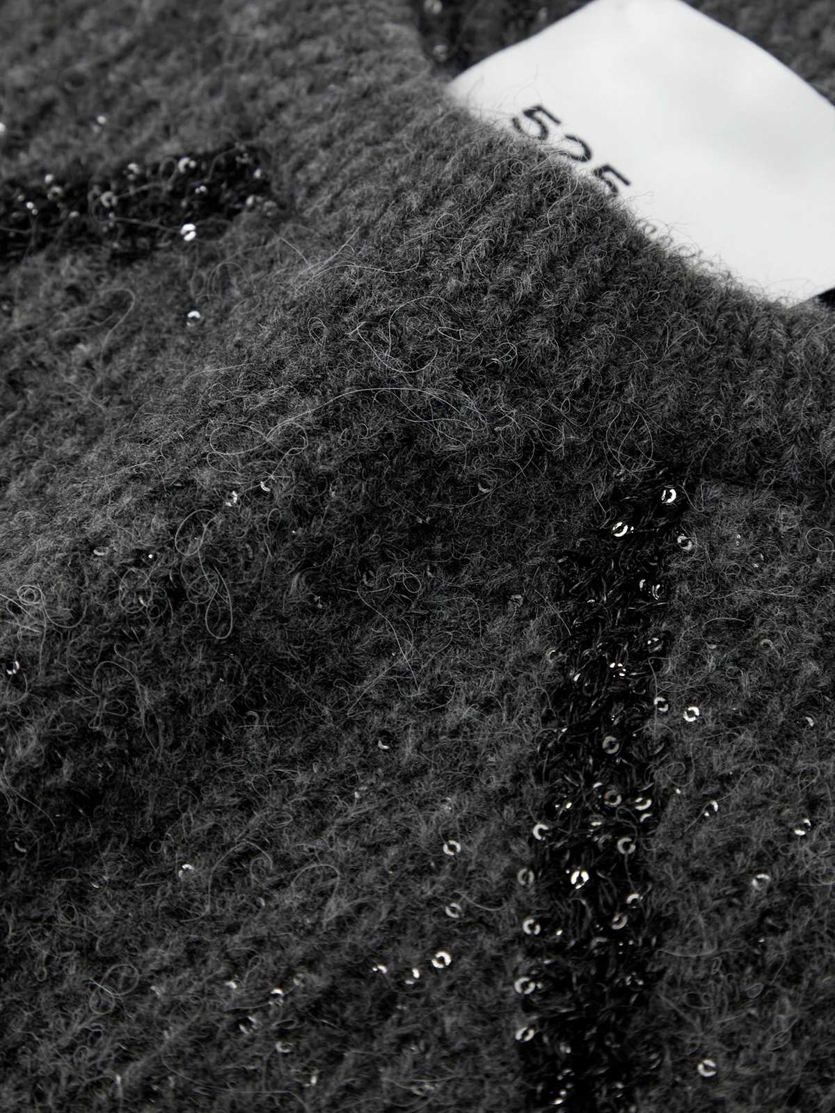 Aspen: Sequin Argyle Crewneck - Image 4