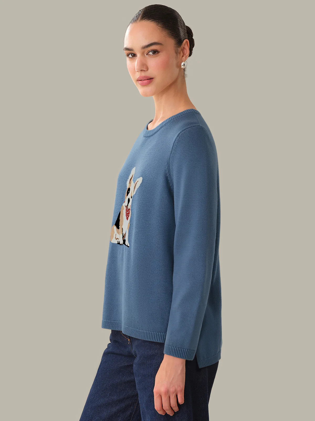 Emma: Cotton Boston Terrier Sweater - Image 2