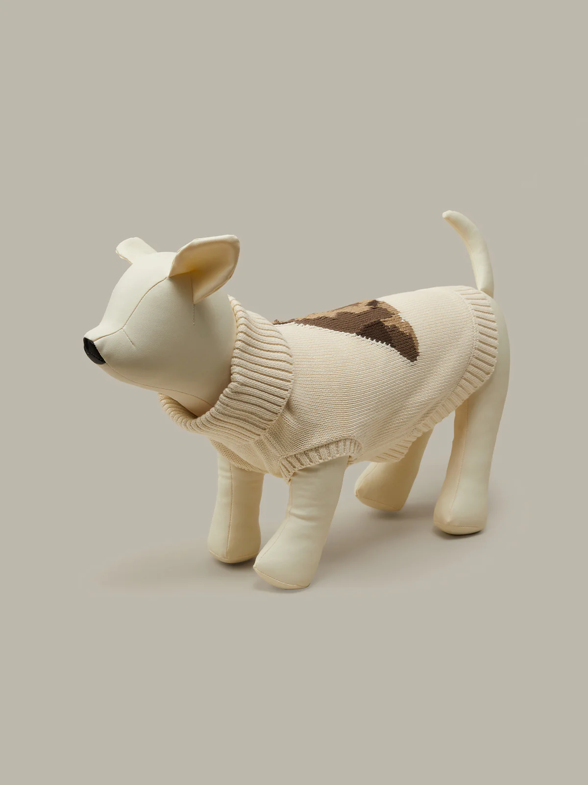 Frenchie Intarsia Cotton Dog Sweater - Image 3