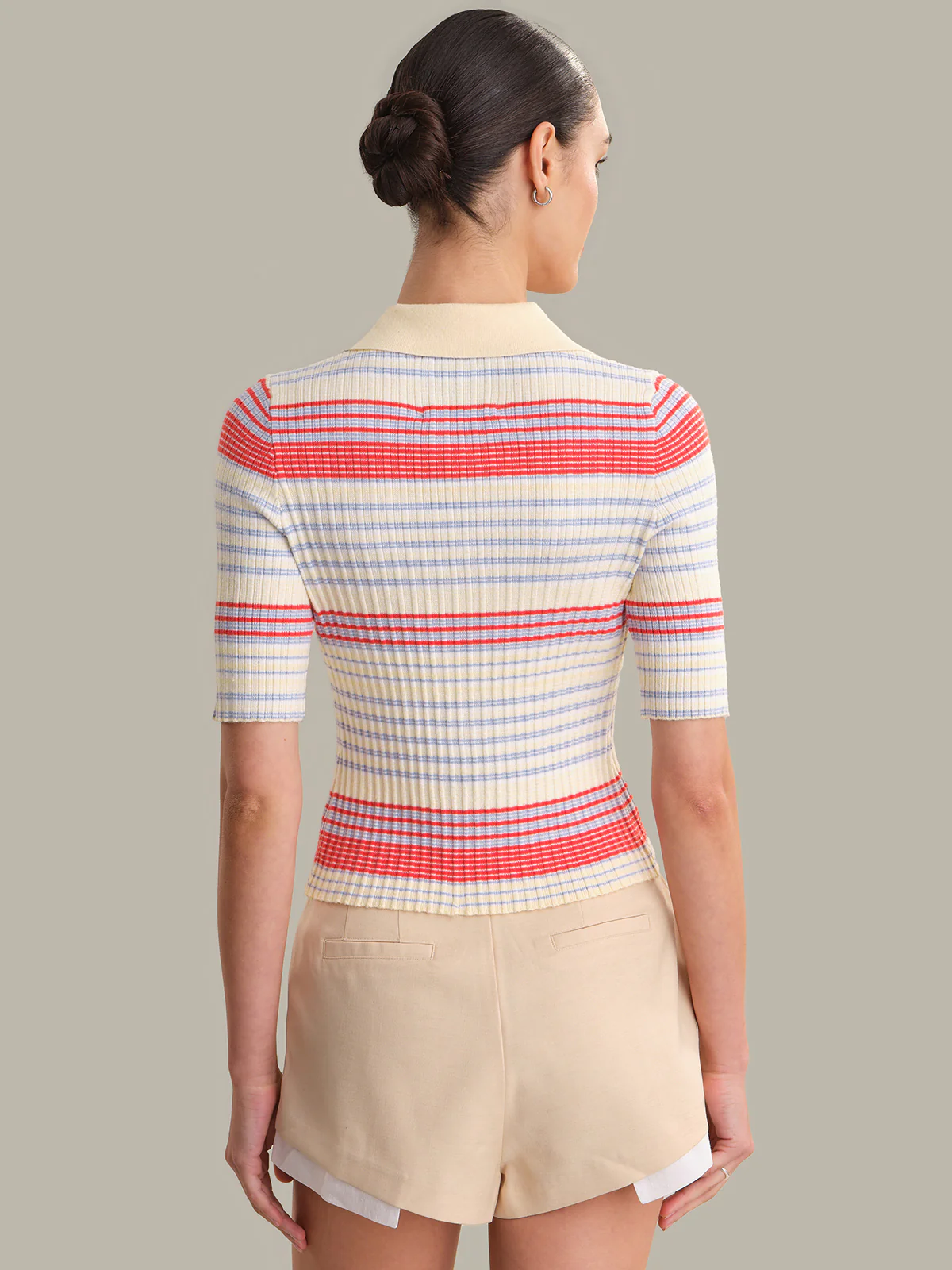 Calla: Striped Polo Top - Image 3