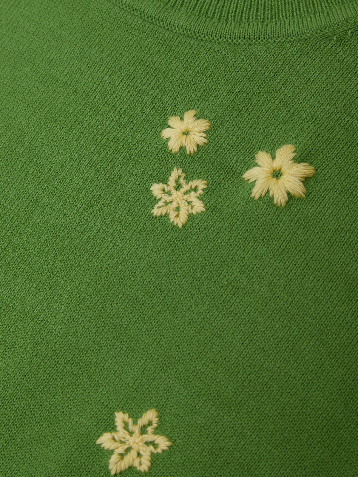 Cami: Floral Embroidered Cotton Sweater - Image 4