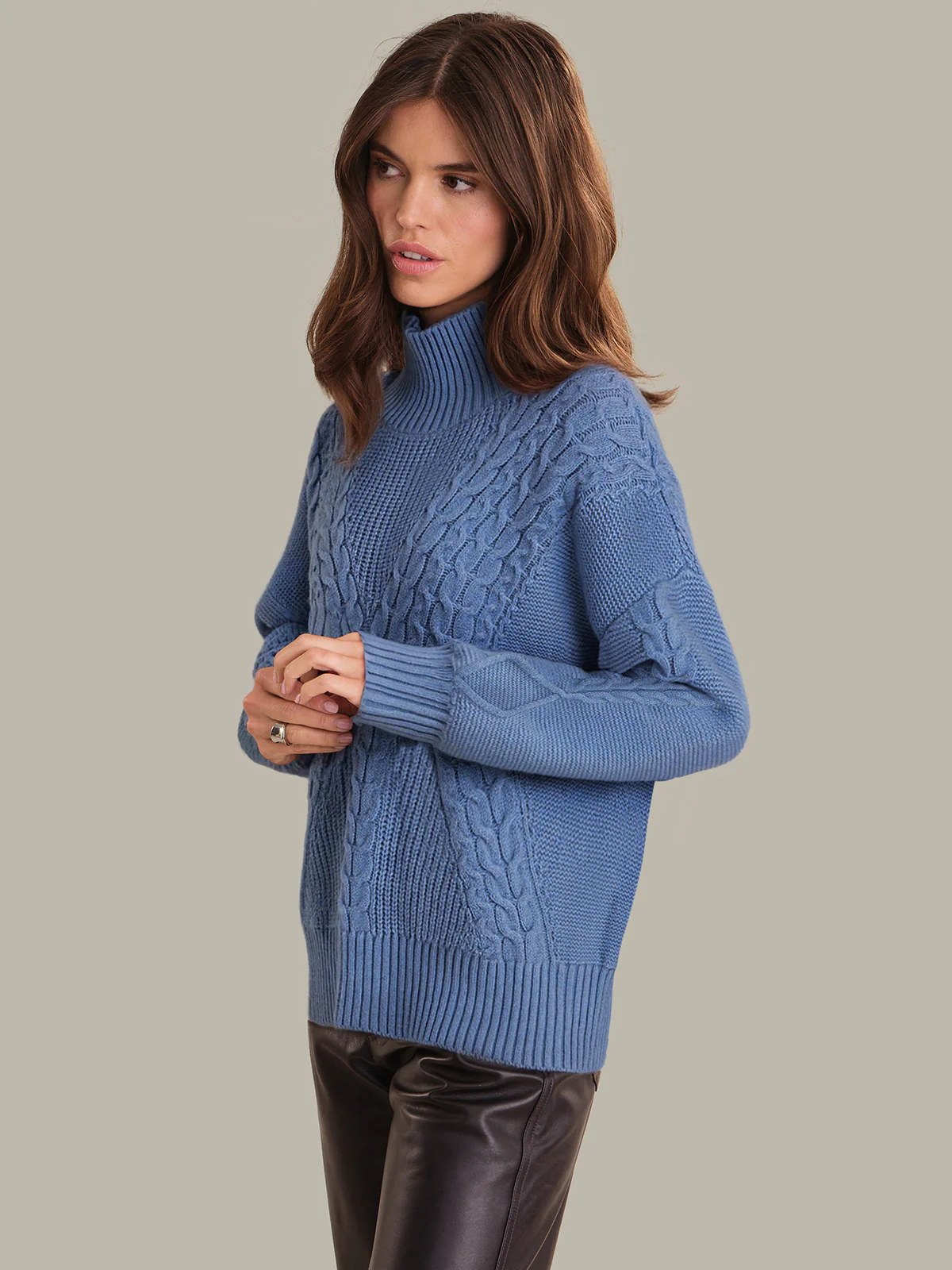 Camille: Cashmere Blend Turtleneck Sweater - Image 3
