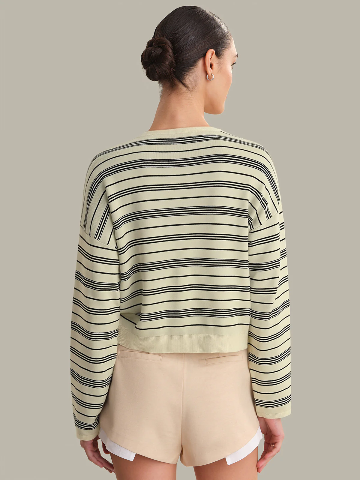 Cara: Striped Henley Pullover - Image 3