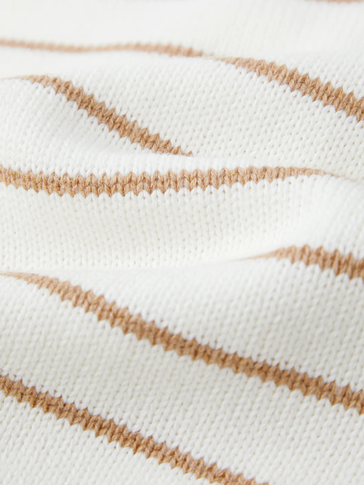 Carly: Stripe Half Button Cotton Sweater - Image 5