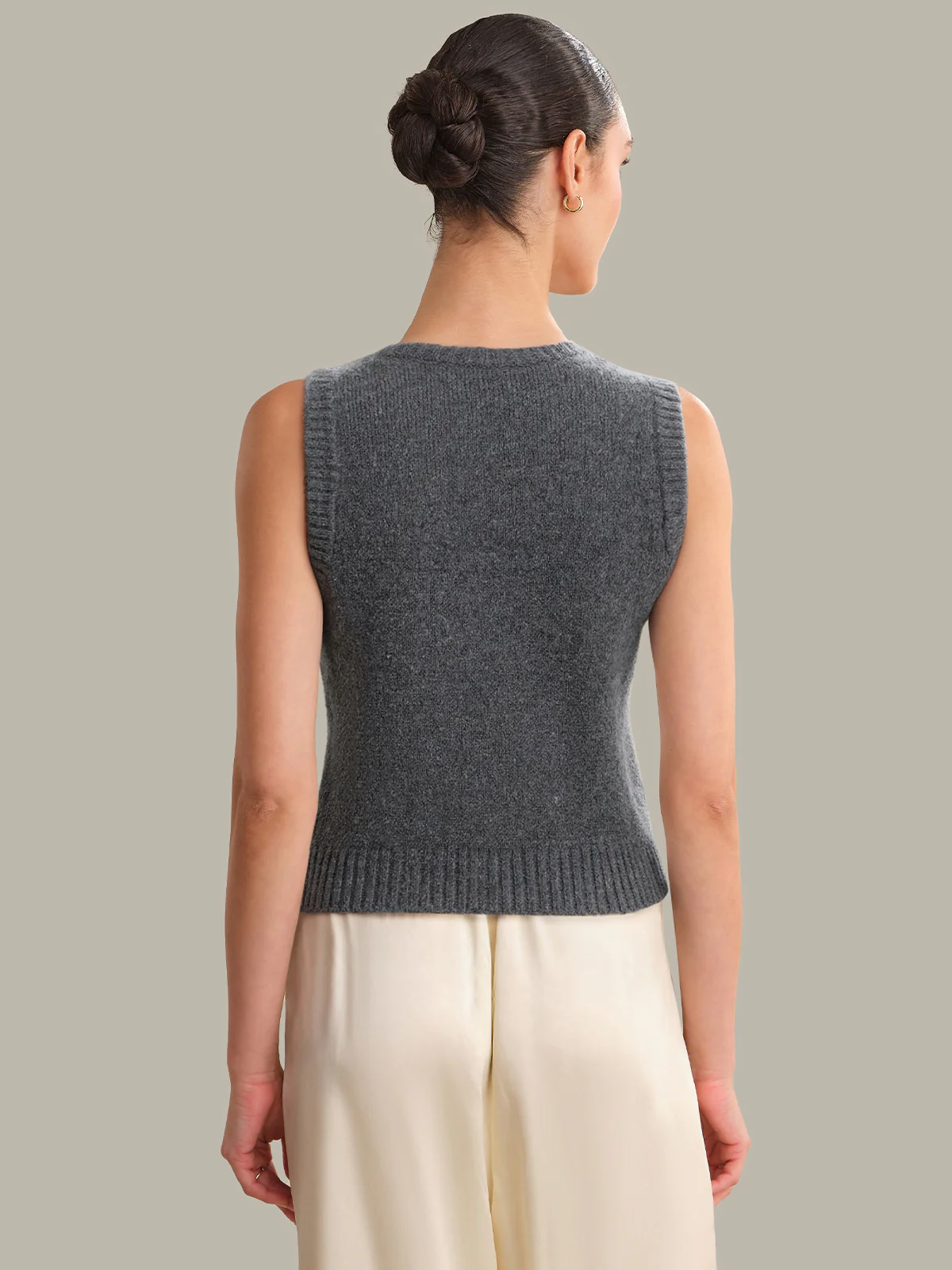 Dara: Cashmere Silk Vest - Image 3