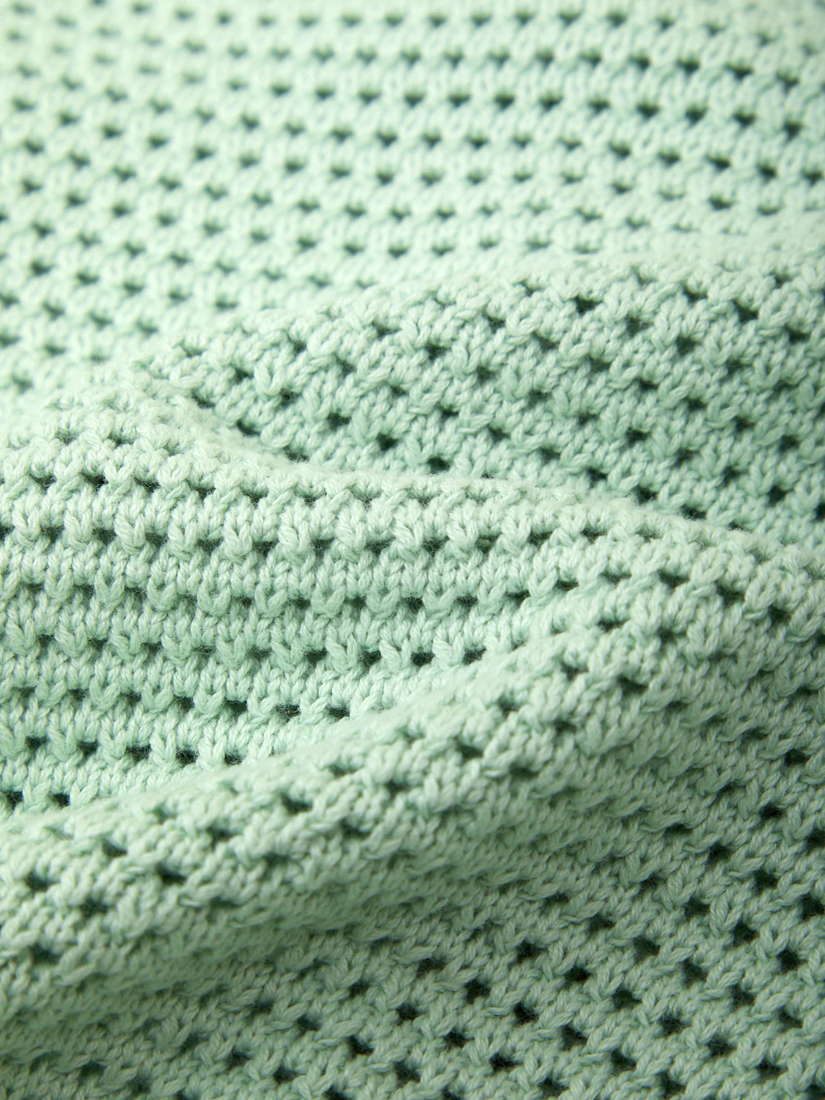 Celine: Cotton Cropped Pointelle Cardigan - Image 6