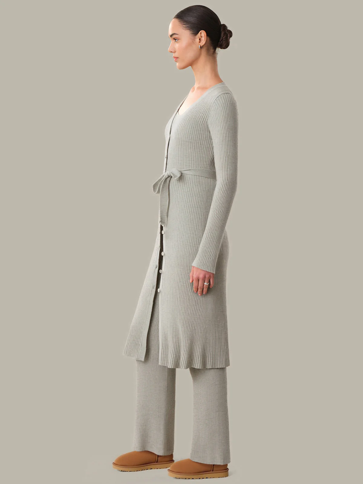 Clarissa: Ribbed Lounge Duster Cardigan - Image 2