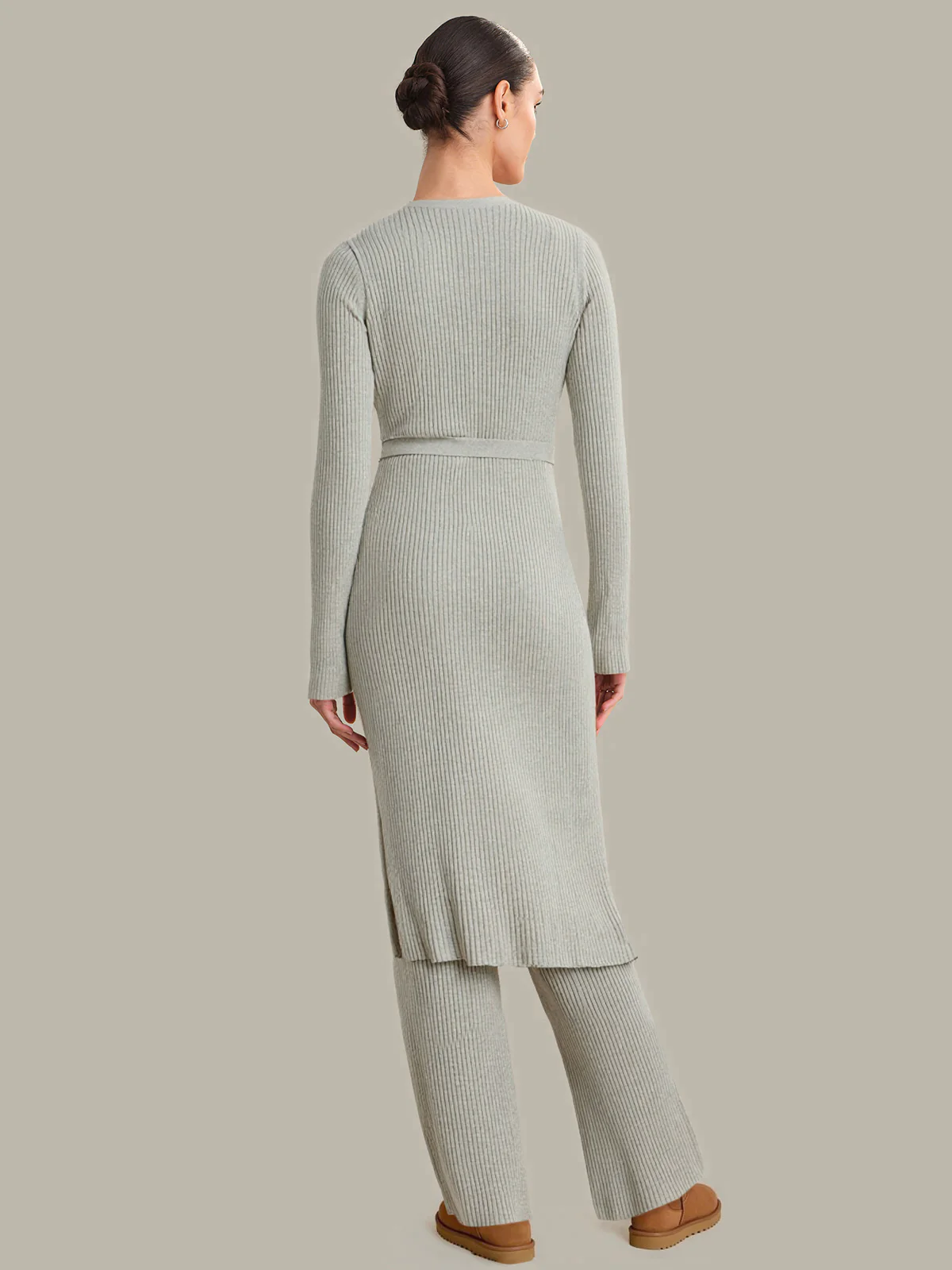 Clarissa: Ribbed Lounge Duster Cardigan - Image 3