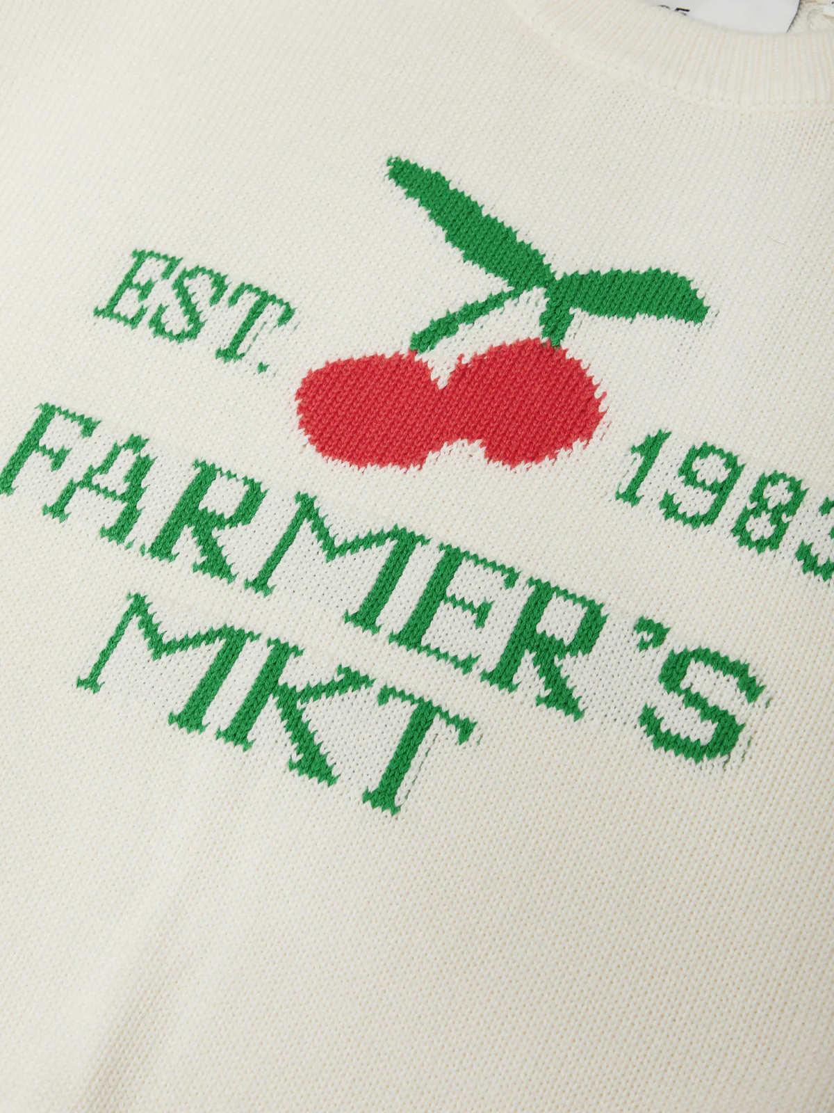 Clover: Market Graphic Cotton Sweater - Image 5
