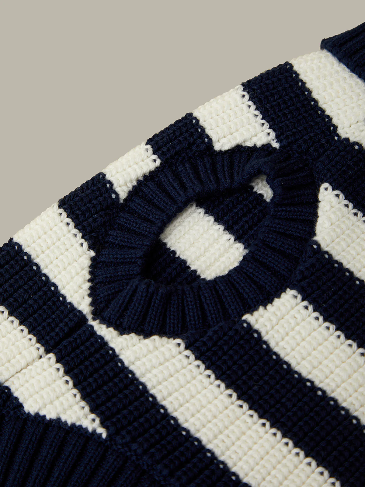 Cotton Striped Dog Sweater - Image 4