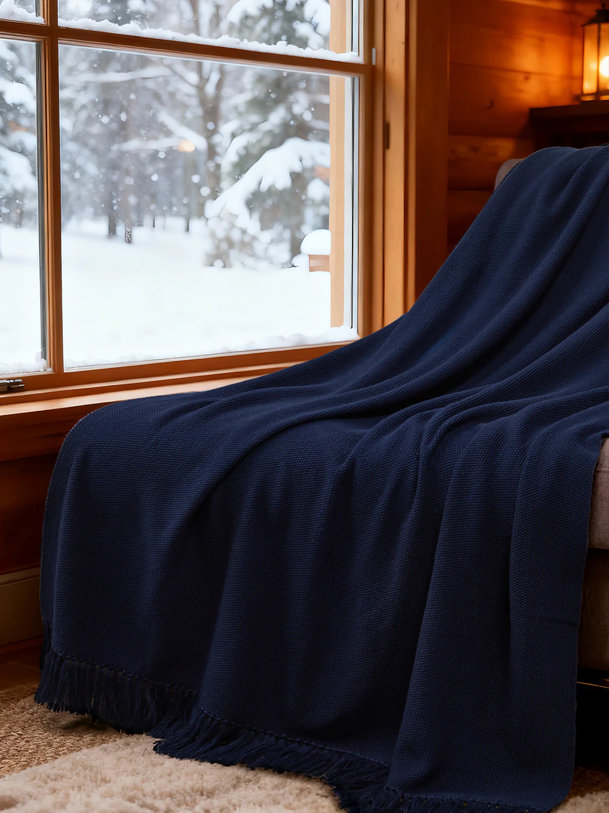 Cotton Throw Blanket - Image 2