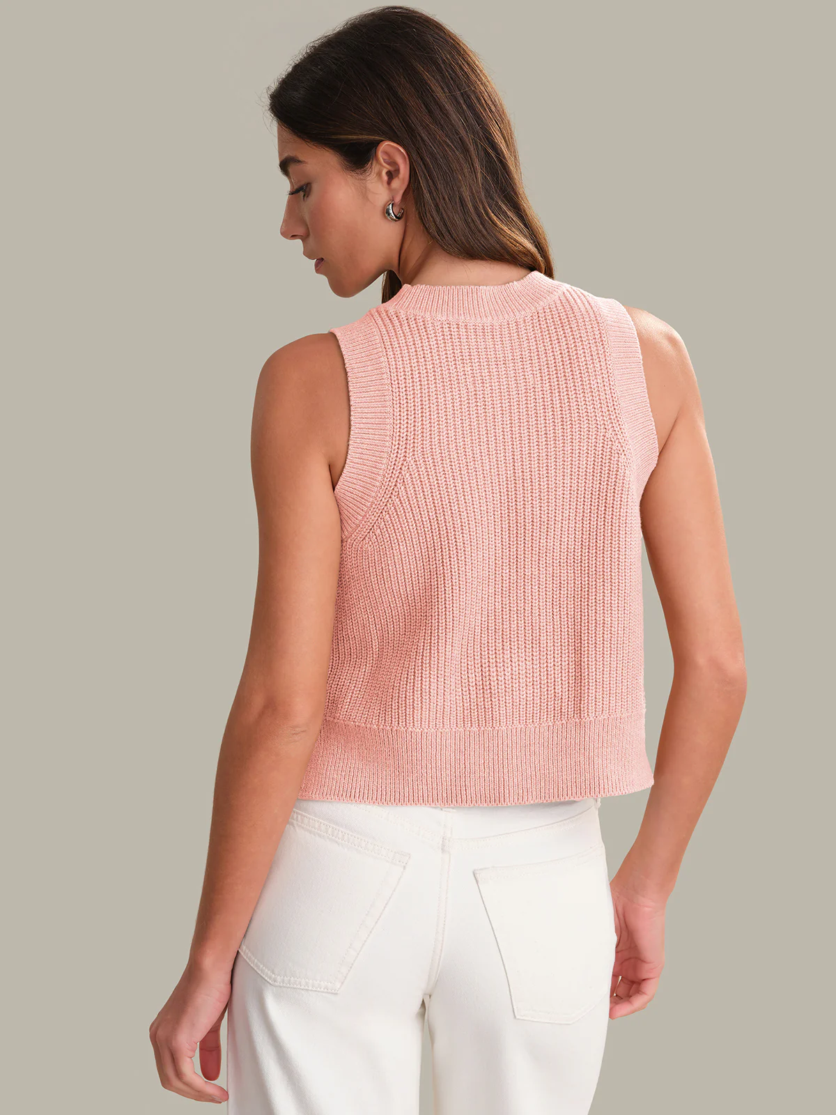 Demi: High Crewneck Cotton Tank - Image 3