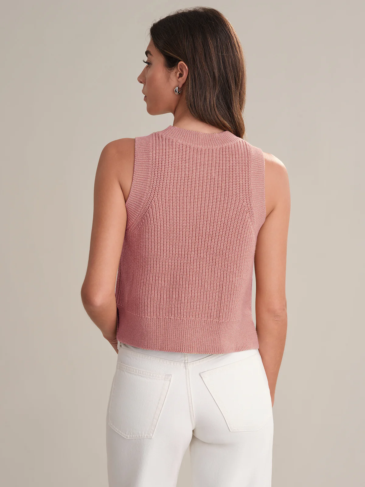 Demi: High Crewneck Cotton Tank - Image 3