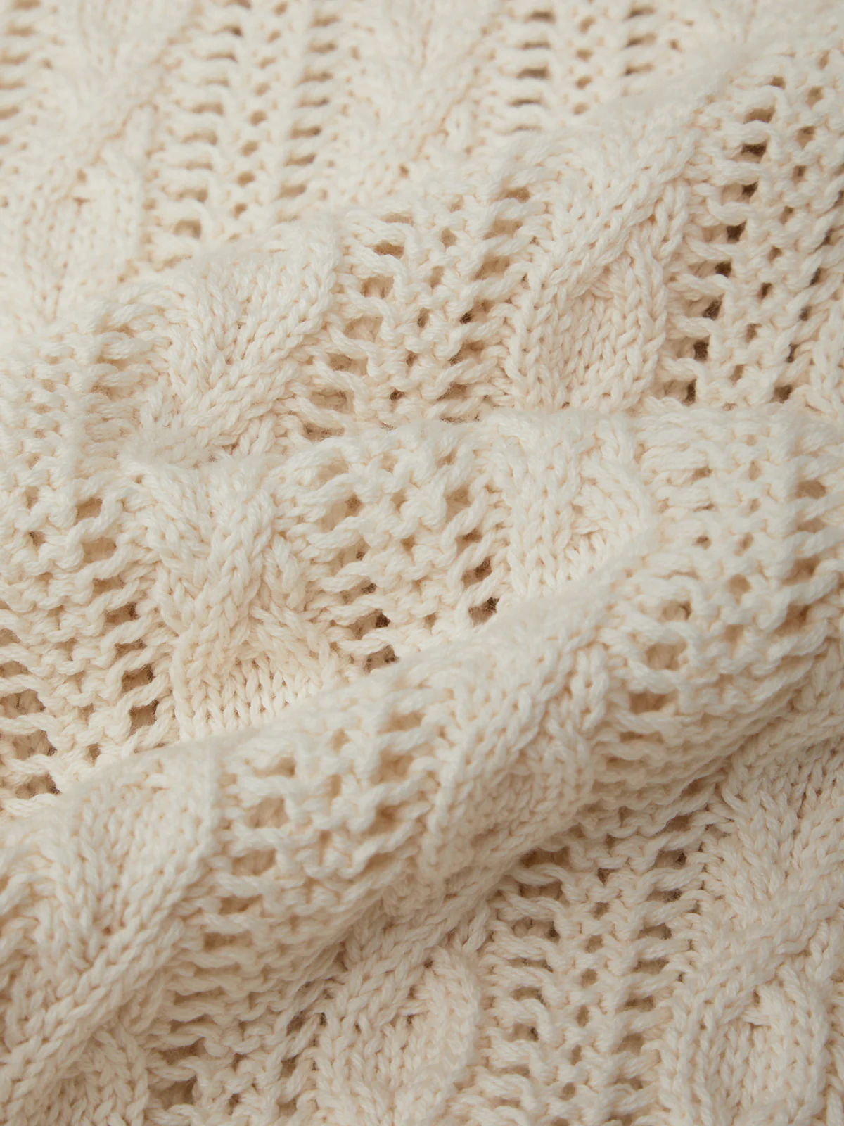 Dina: Pointelle Cotton Crewneck - Image 5