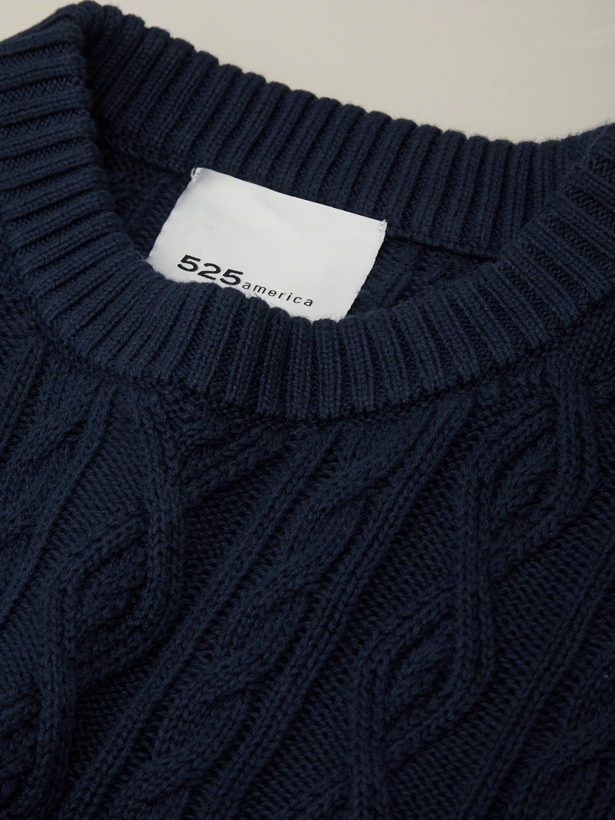 Eleanor: Cable Knit Cotton Crewneck - Image 4