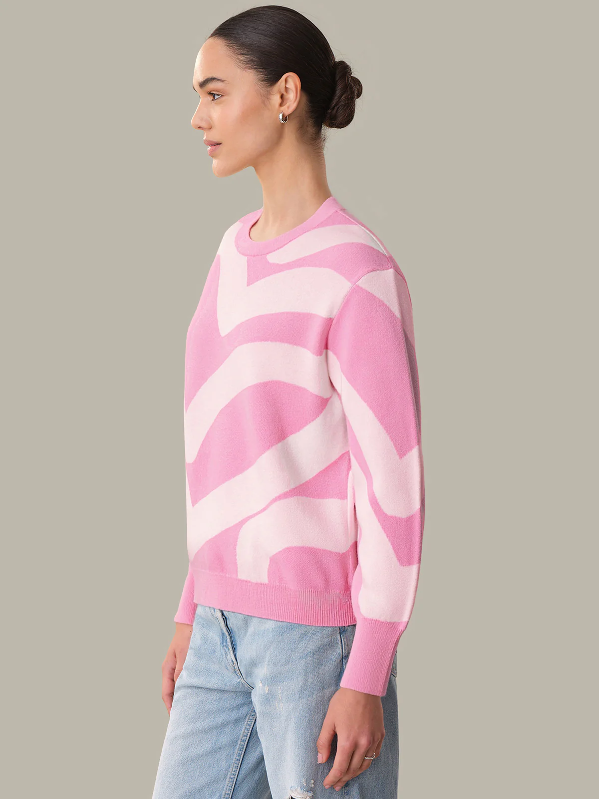 Elsie: Cotton Heart Pattern Sweater - Image 2