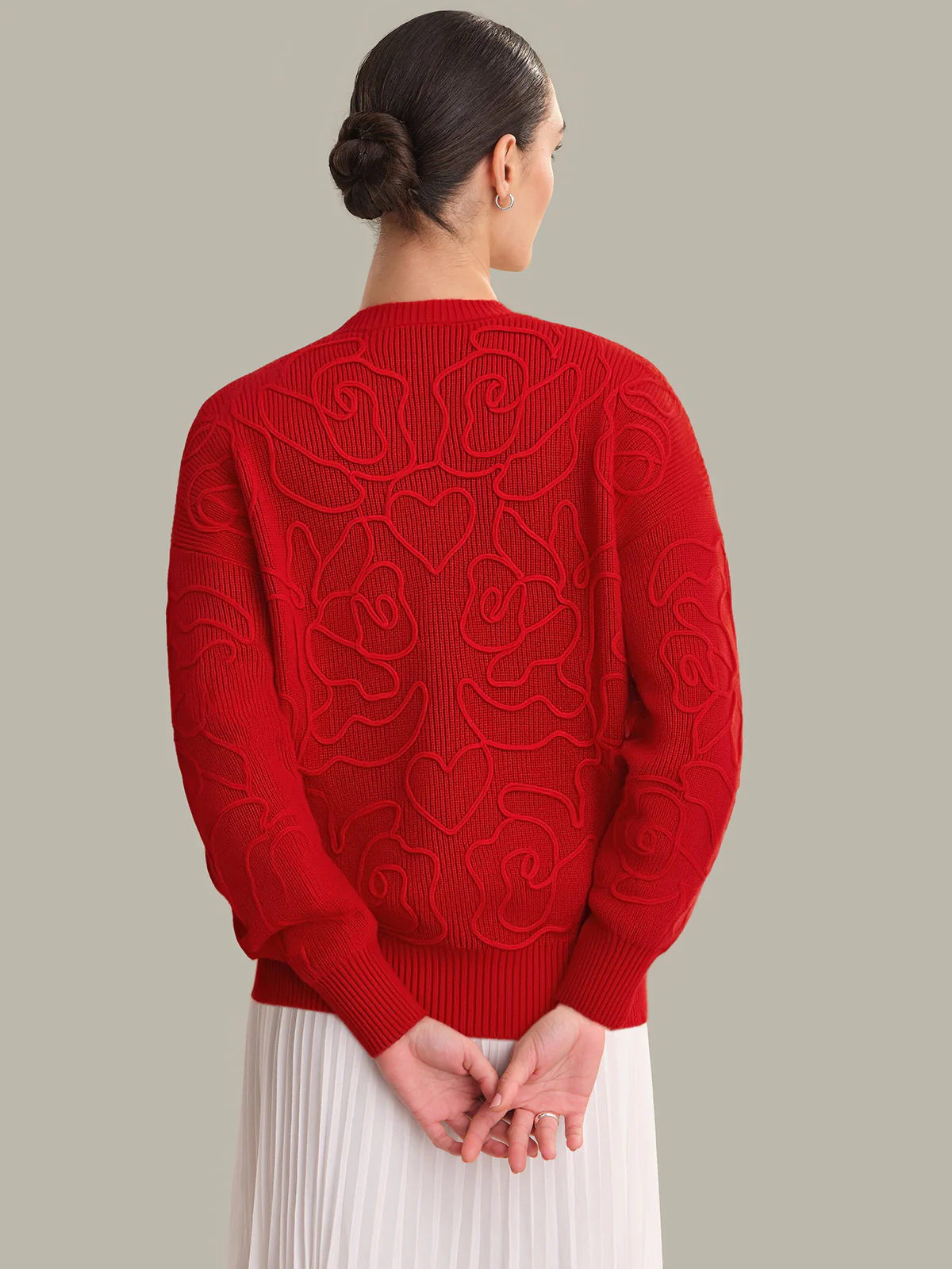 Emeline: Cotton Embroidered Cardigan - Image 3