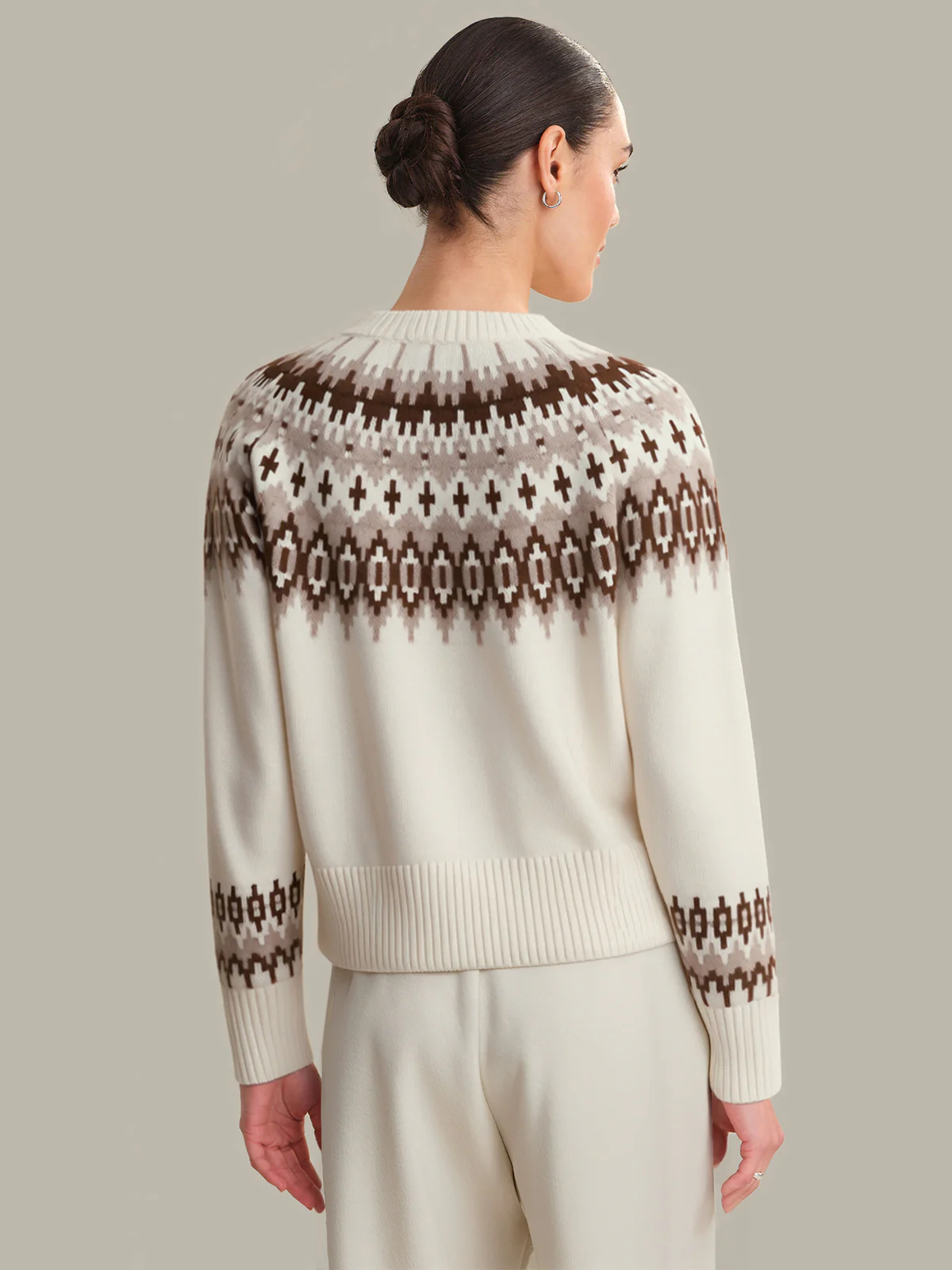 Emery: 100% Cashmere Fair Isle Cardigan - Image 3
