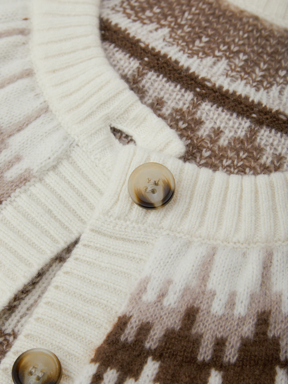 Emery: 100% Cashmere Fair Isle Cardigan - Image 4