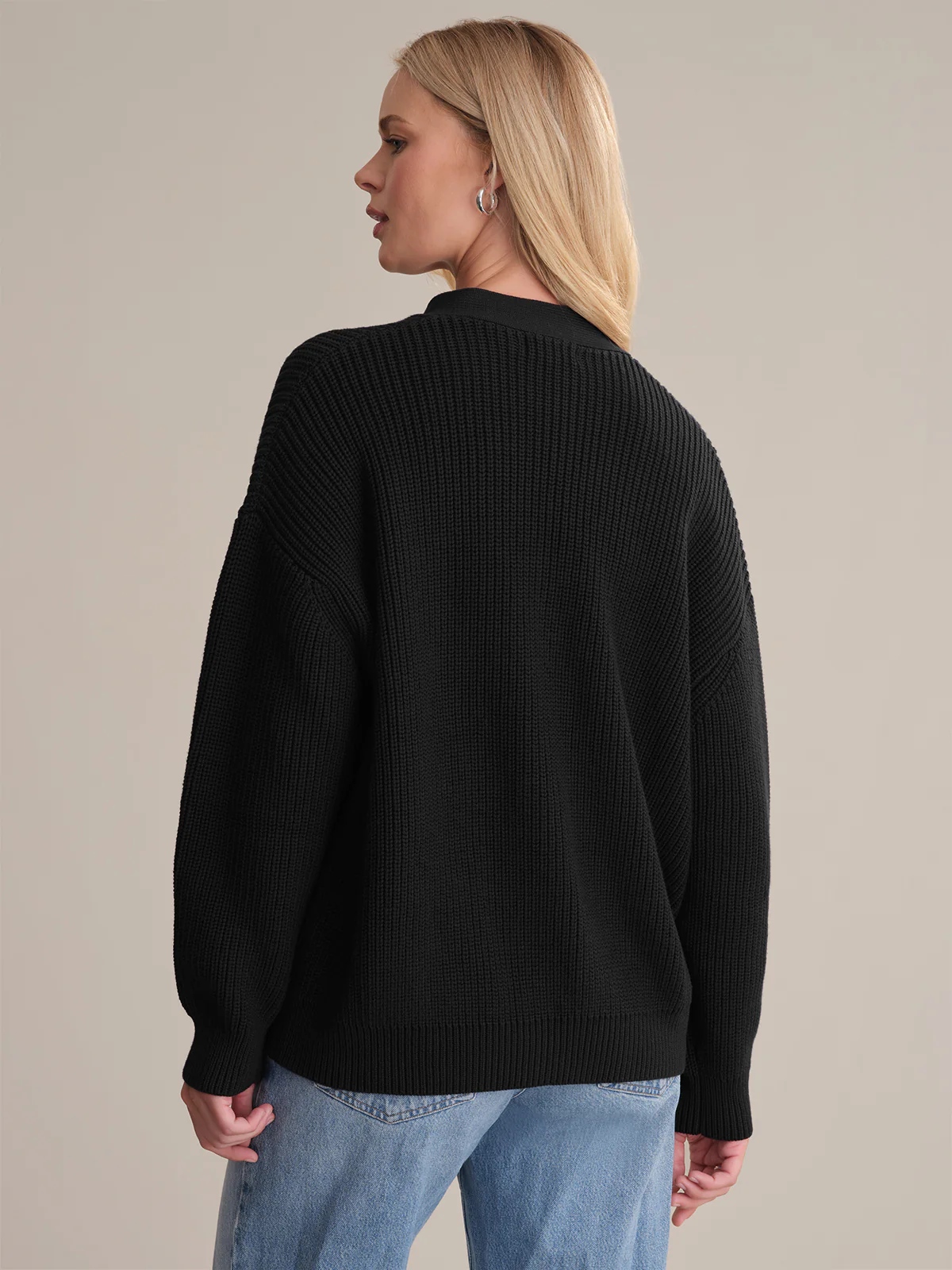 Emilia: Cotton Cocoon Cardigan - Image 3
