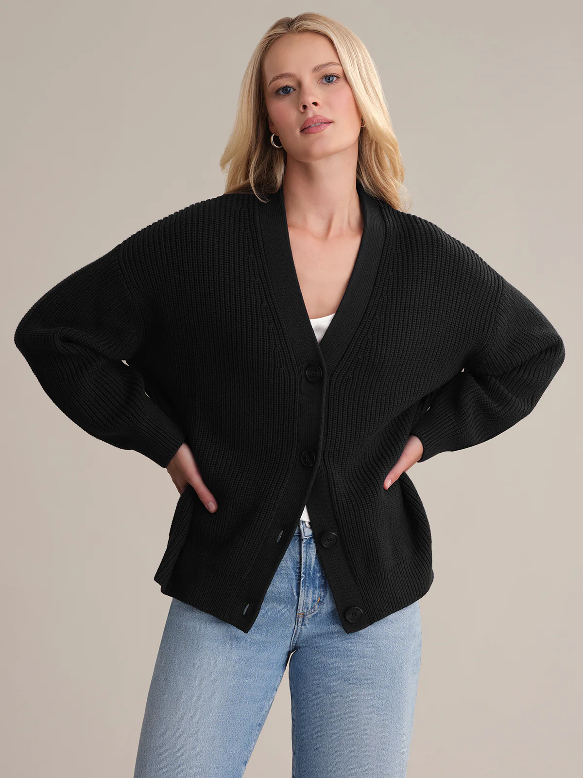 Emilia: Cotton Cocoon Cardigan - Image 4