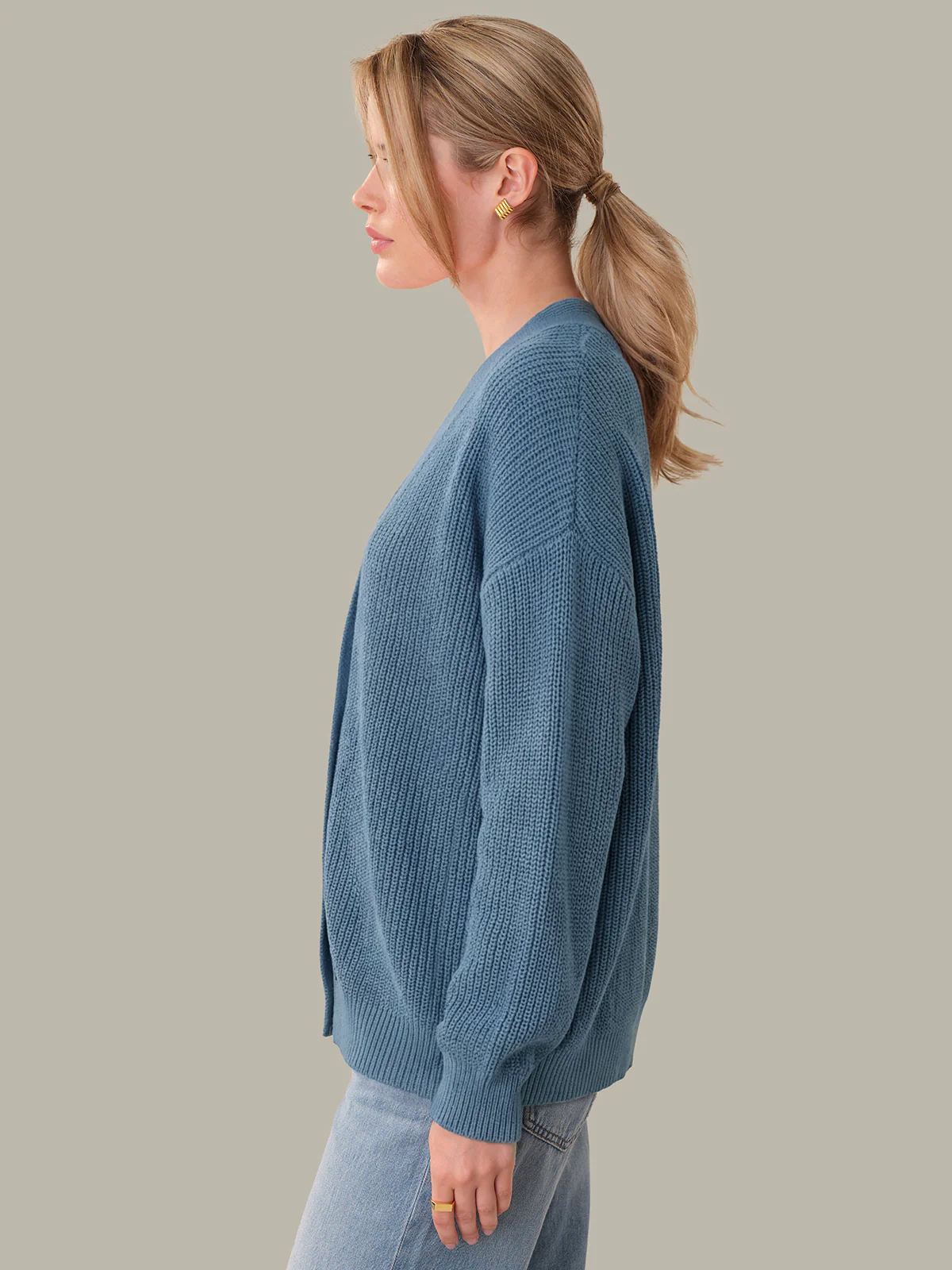 Emilia: Cotton Cocoon Cardigan - Image 2