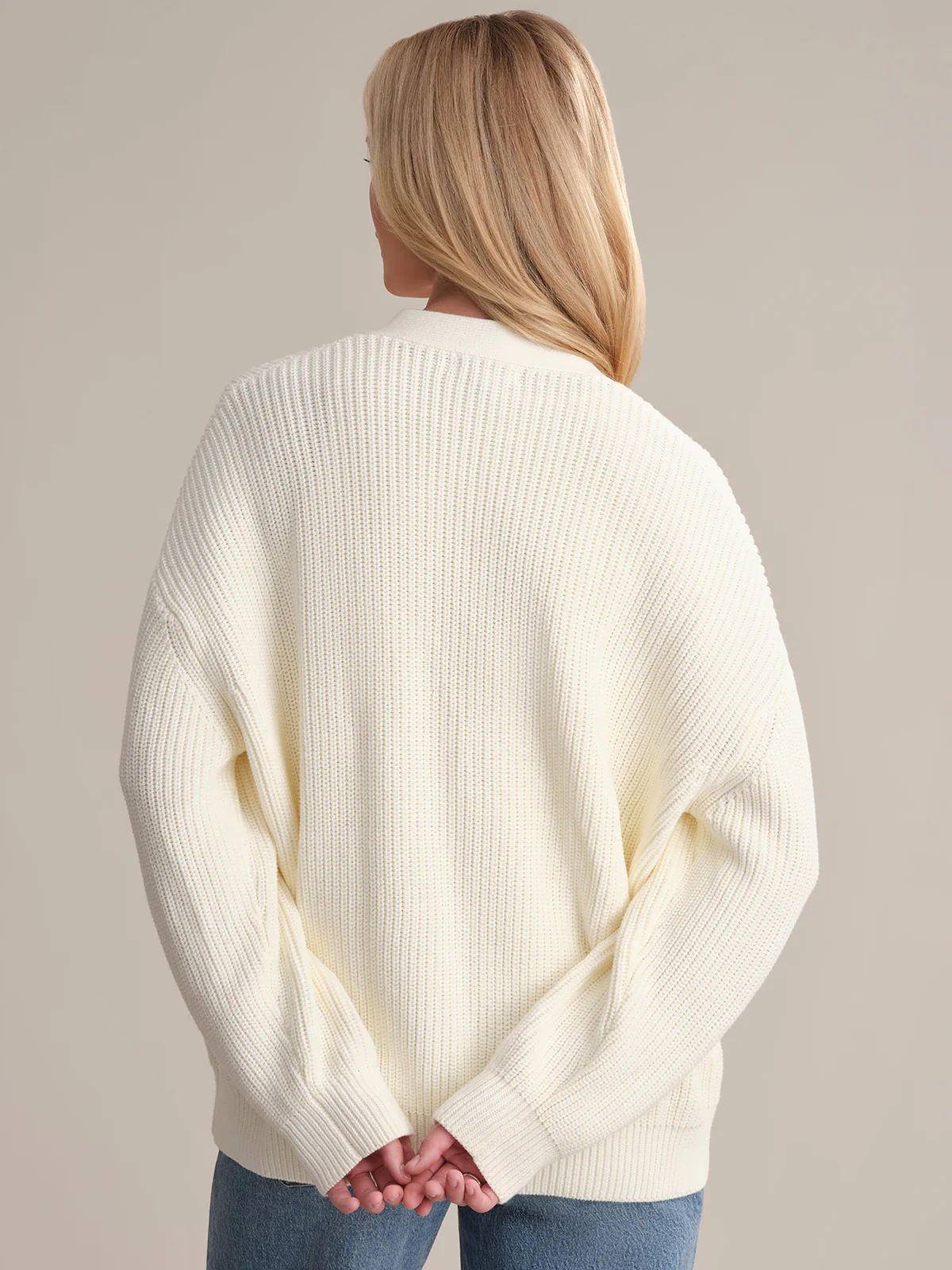 Emilia: Cotton Cocoon Cardigan - Image 3
