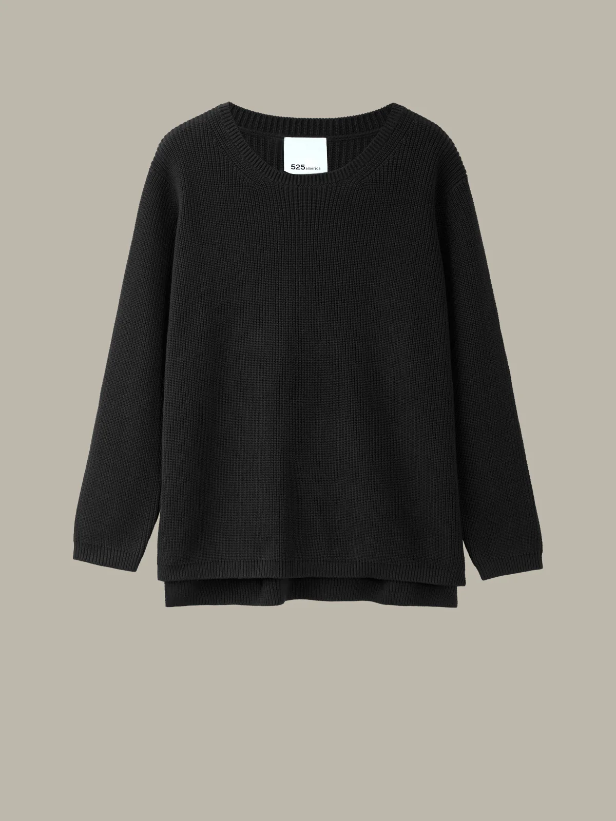 Emma: Crewneck Shaker Stitch Cotton Sweater - Image 5