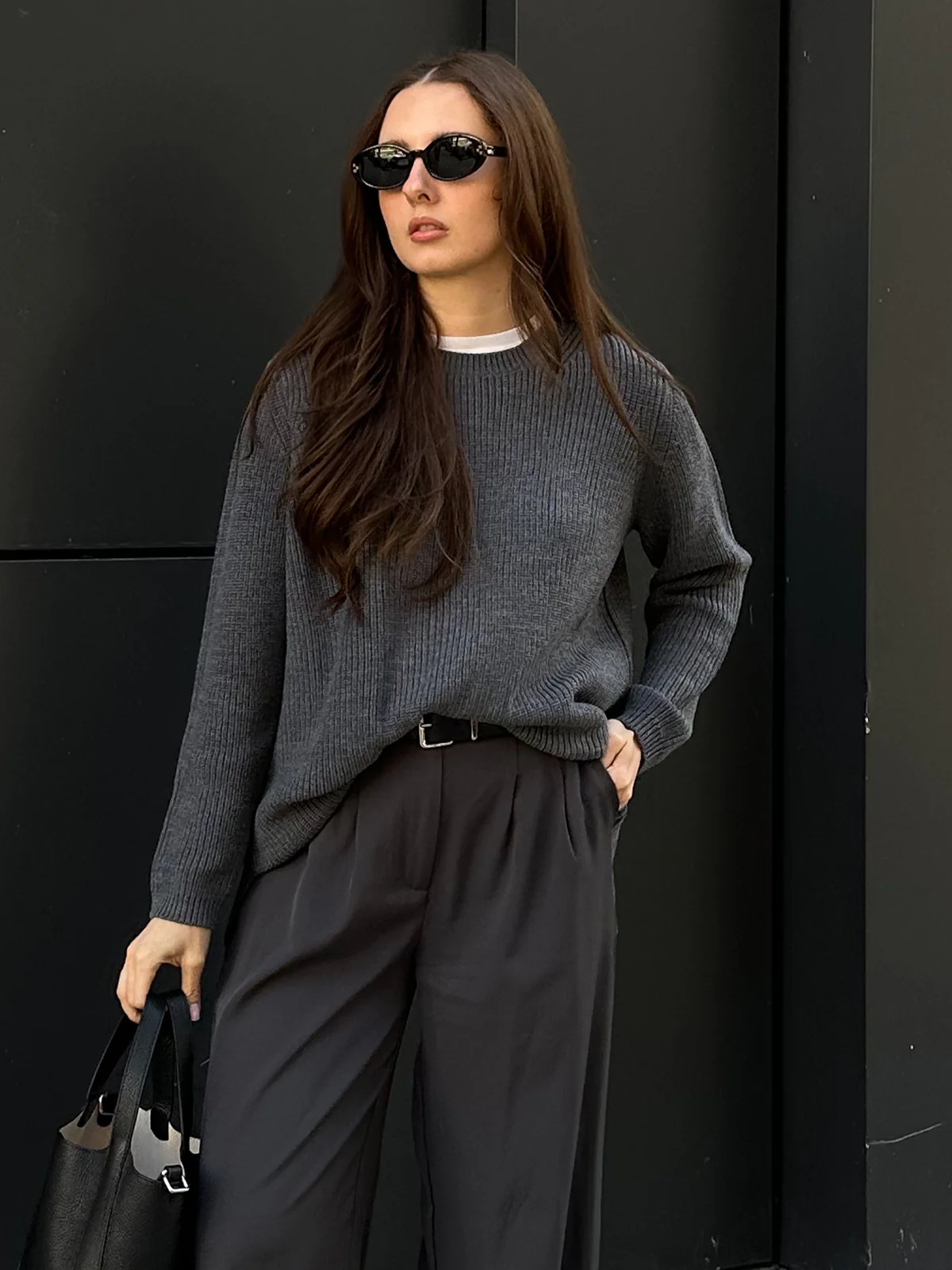 Emma: Wool Crewneck Shaker Stitch Sweater - Image 4