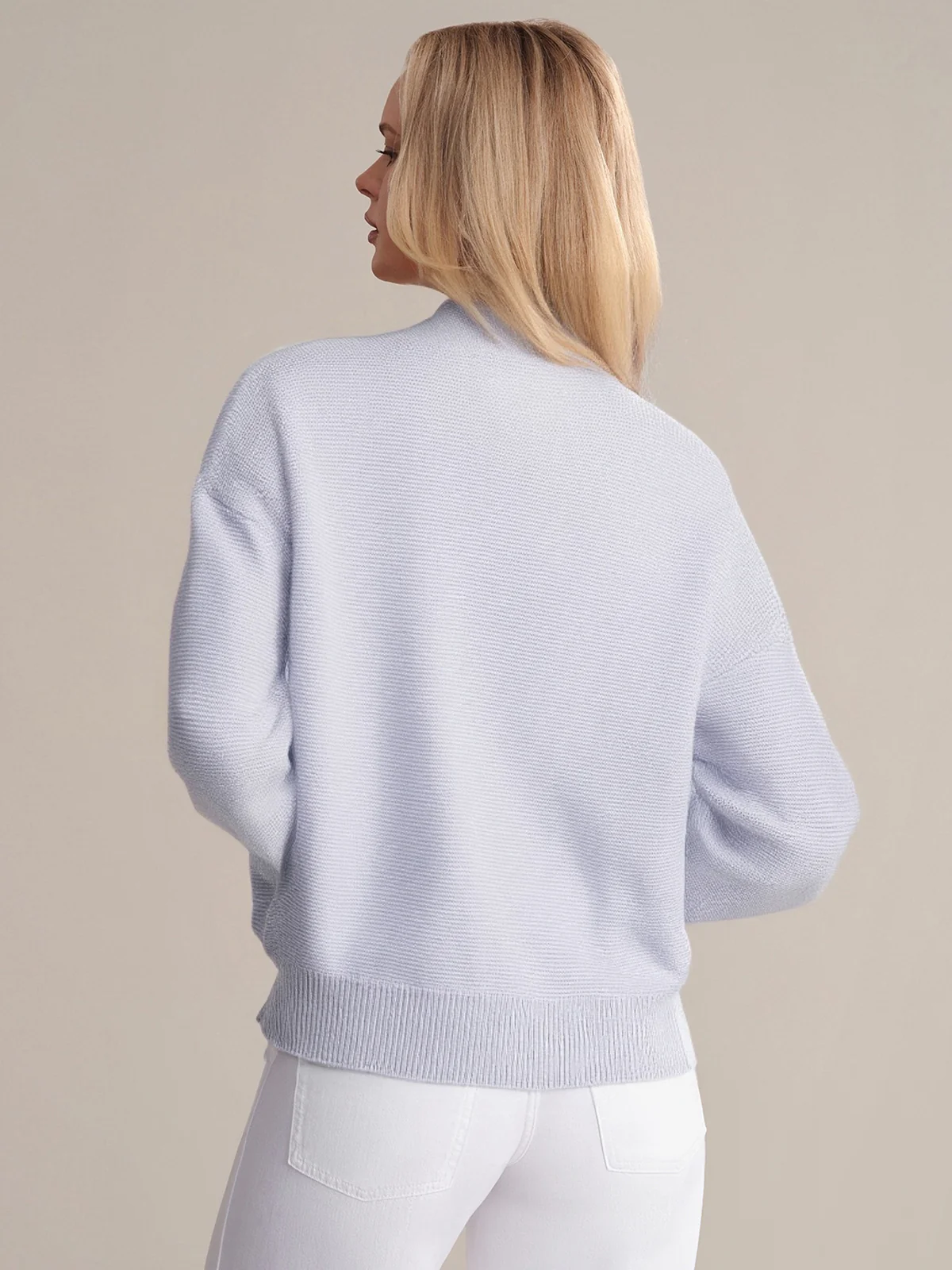 Emy: Crewneck Cotton Cardigan - Image 3