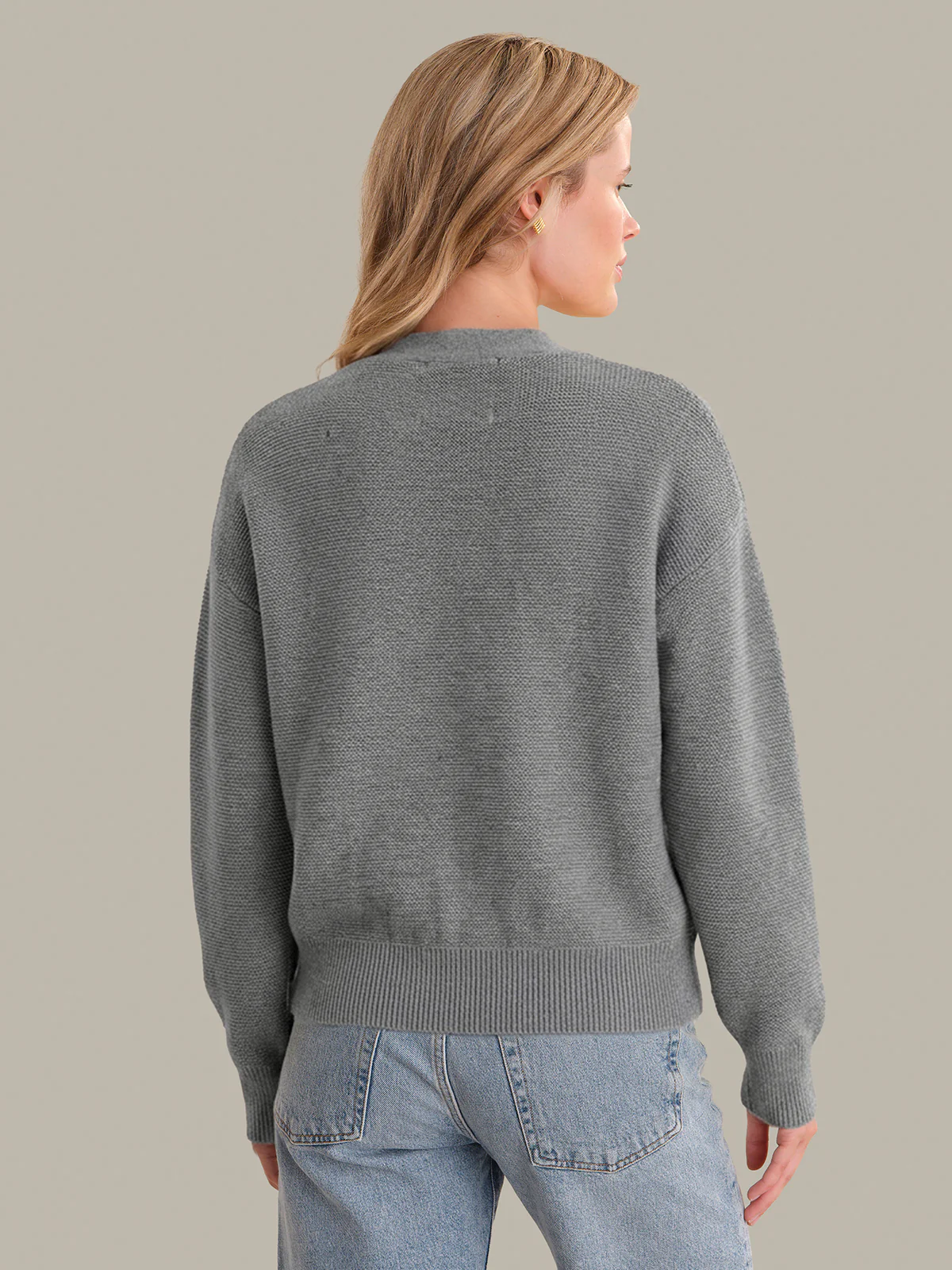 Emy: Crewneck Cotton Cardigan - Image 3