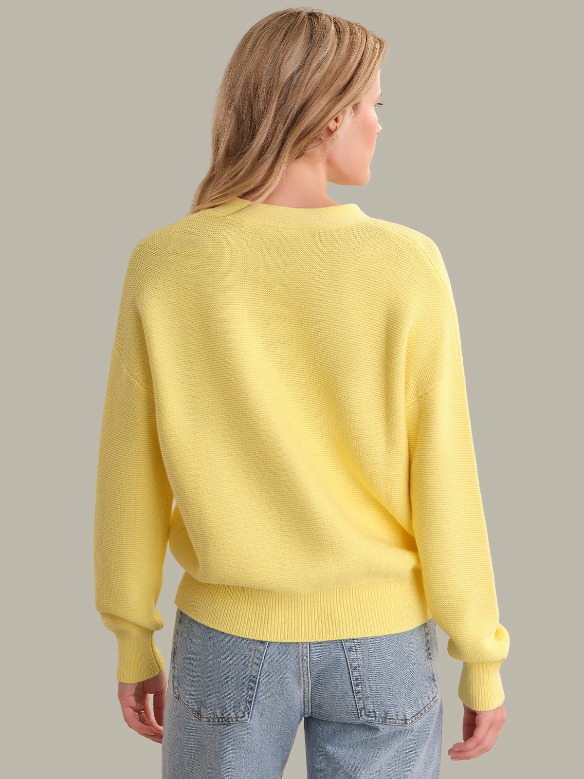 Emy: Crewneck Cotton Cardigan - Image 3