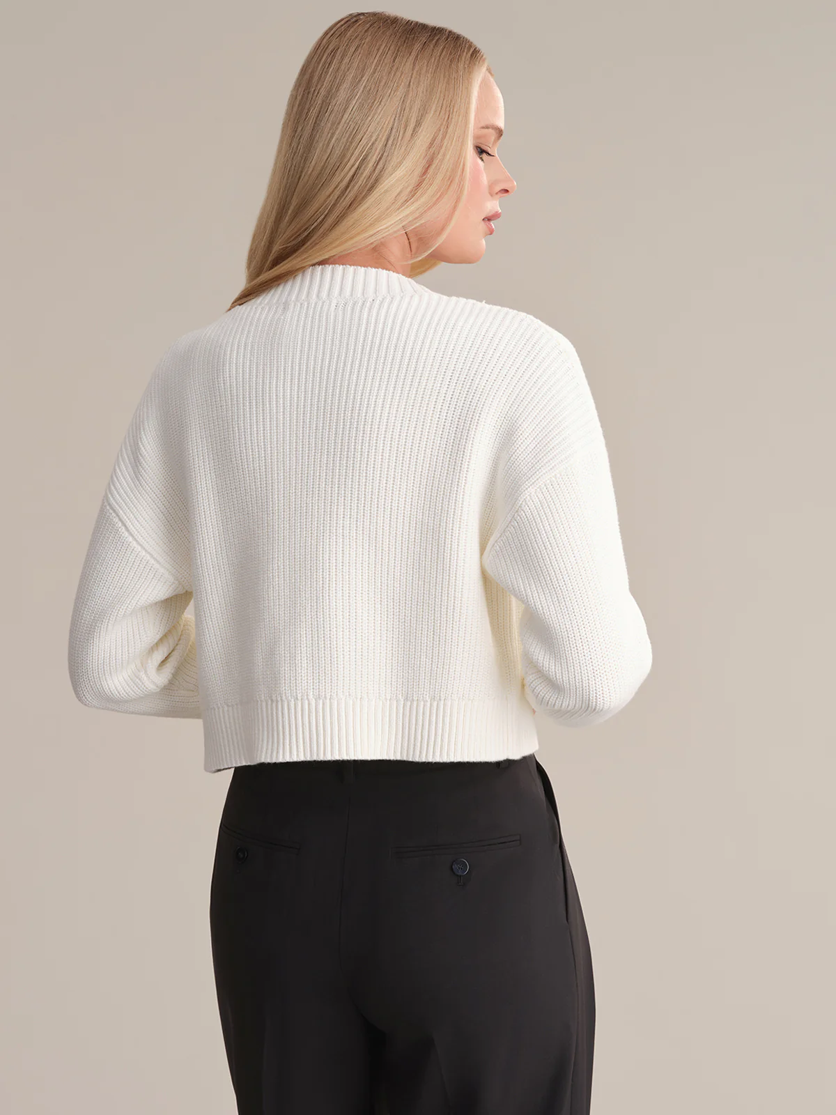 Erin: Crop Cotton Cardigan - Image 3