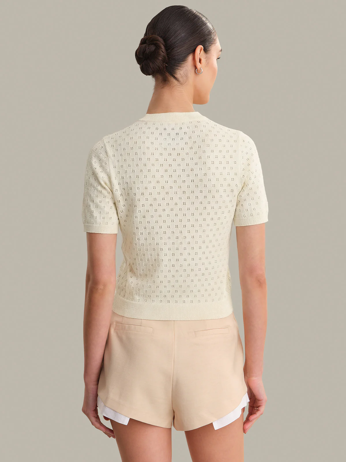 Esme: Pointelle Cotton Cardigan - Image 3