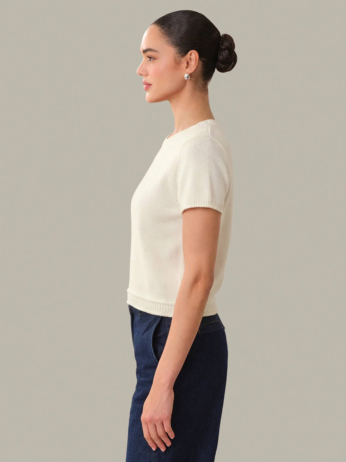 Fiona: Classic Cotton Short Sleeve Tee - Image 2