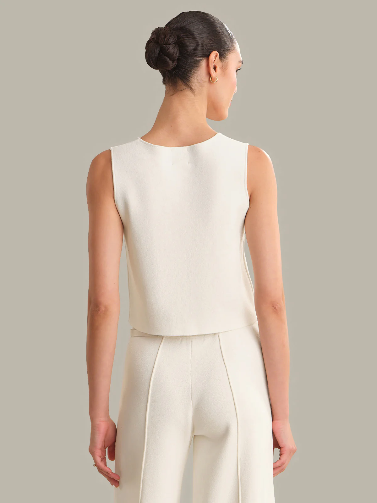 Francesca Button Front Vest - Image 3
