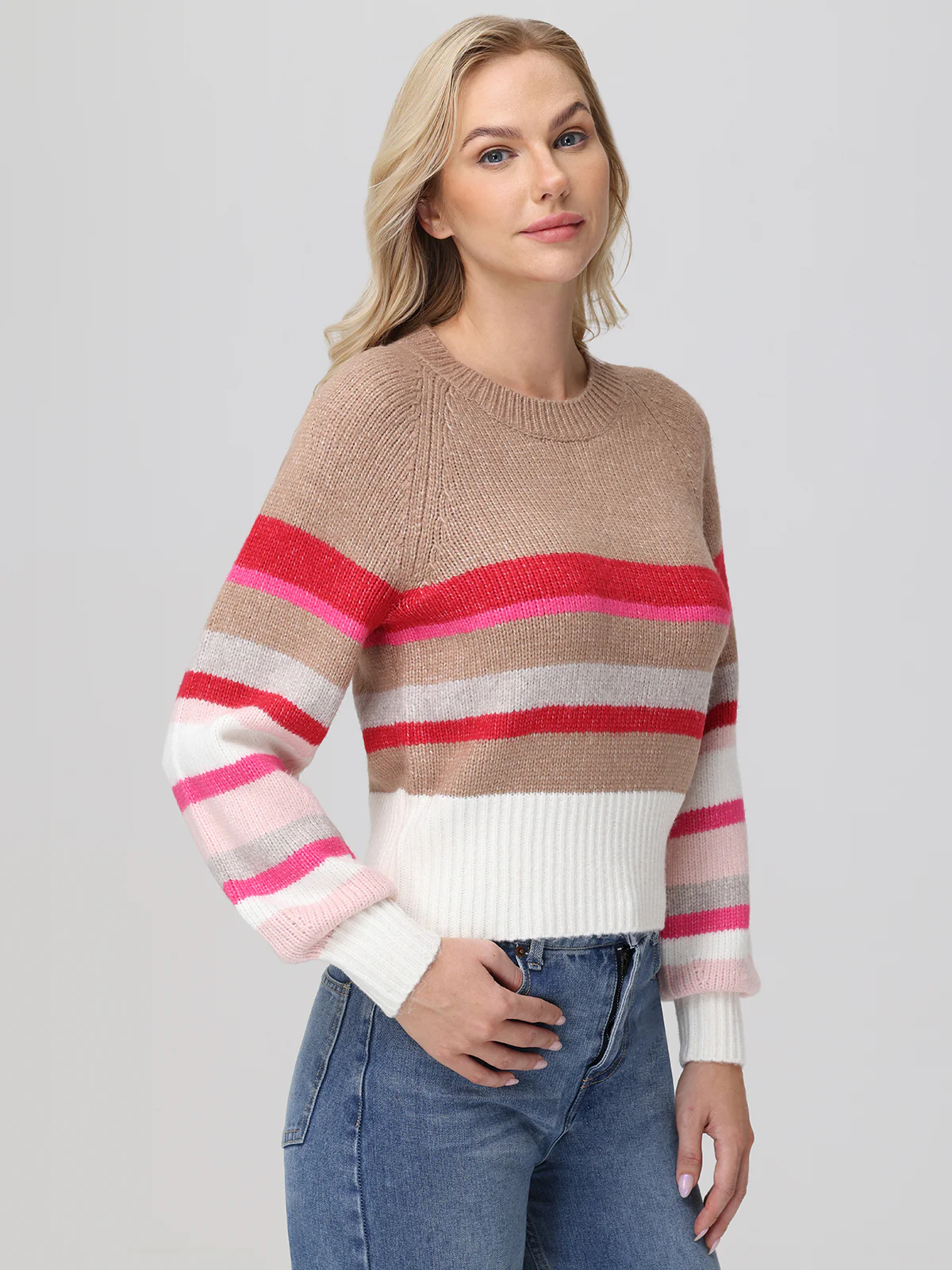Georgia: Stripe Raglan Sweater - Image 3