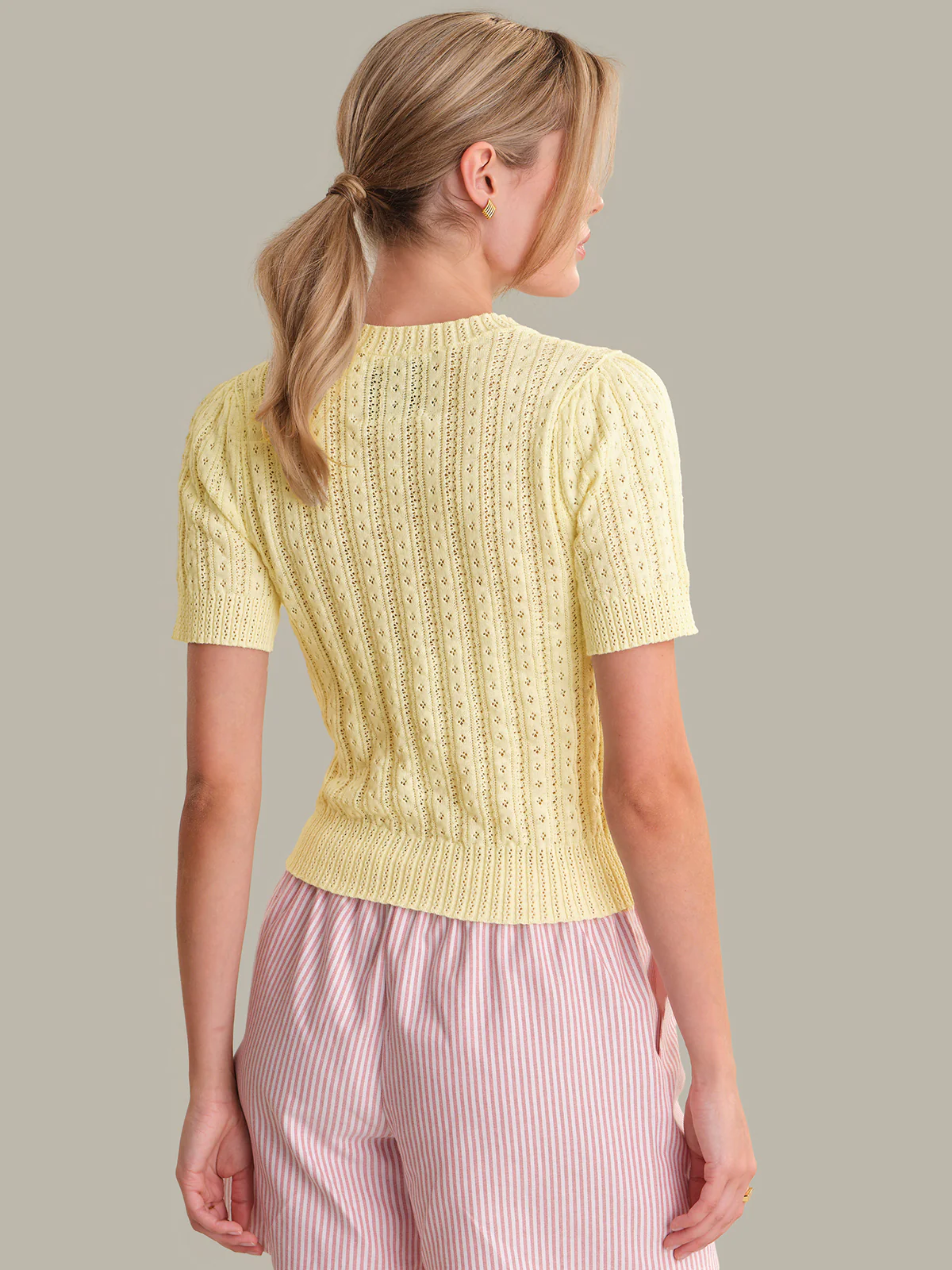 Harper: Pointelle Sweater - Image 3