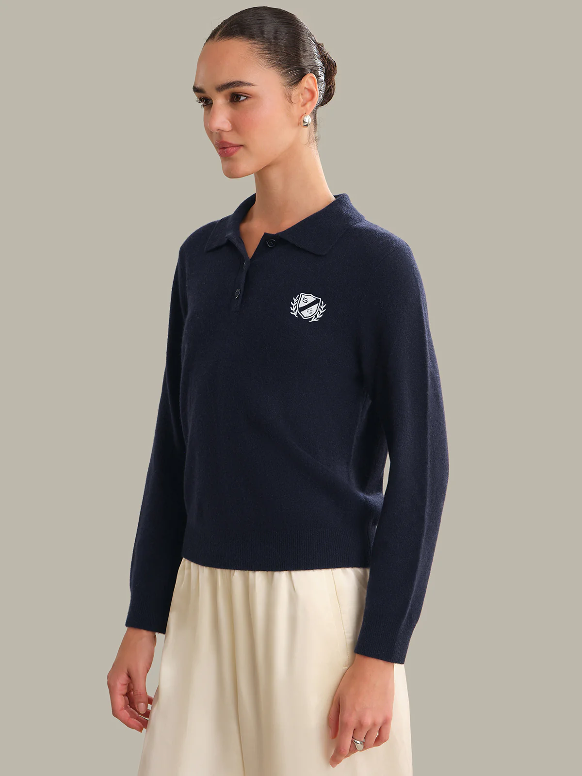 Hayes: 100% Cashmere Classic Polo - Image 2