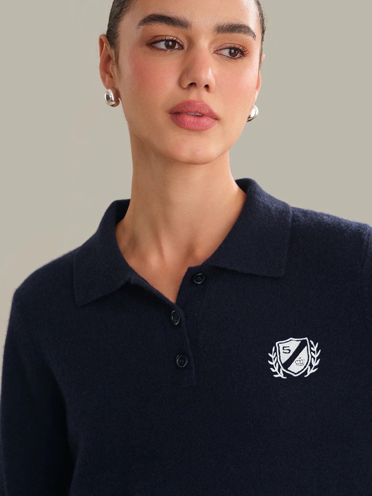 Hayes: 100% Cashmere Classic Polo - Image 4